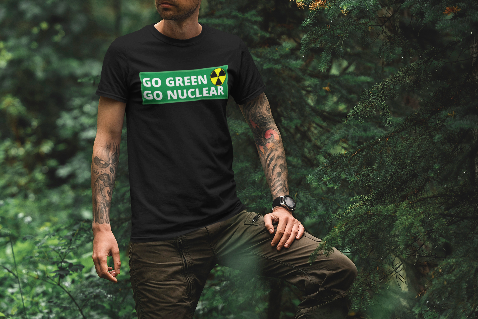 Go Green Go Nuclear T-Shirt Herr