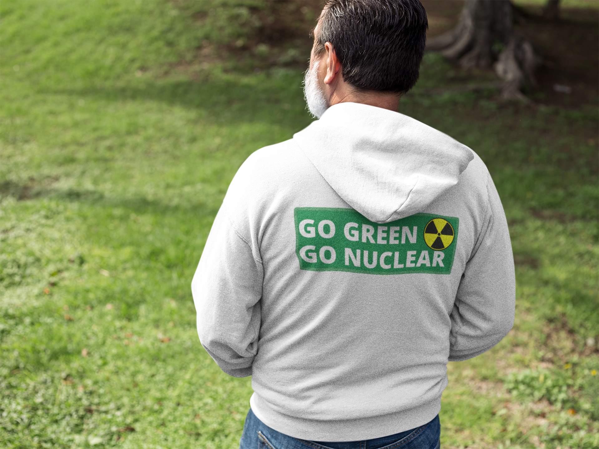 Go Green Go Nuclear, Svensk Kärnkraft Tshirt Herr