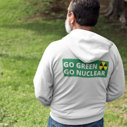Go Green Go Nuclear (Back) Hoodie Herr