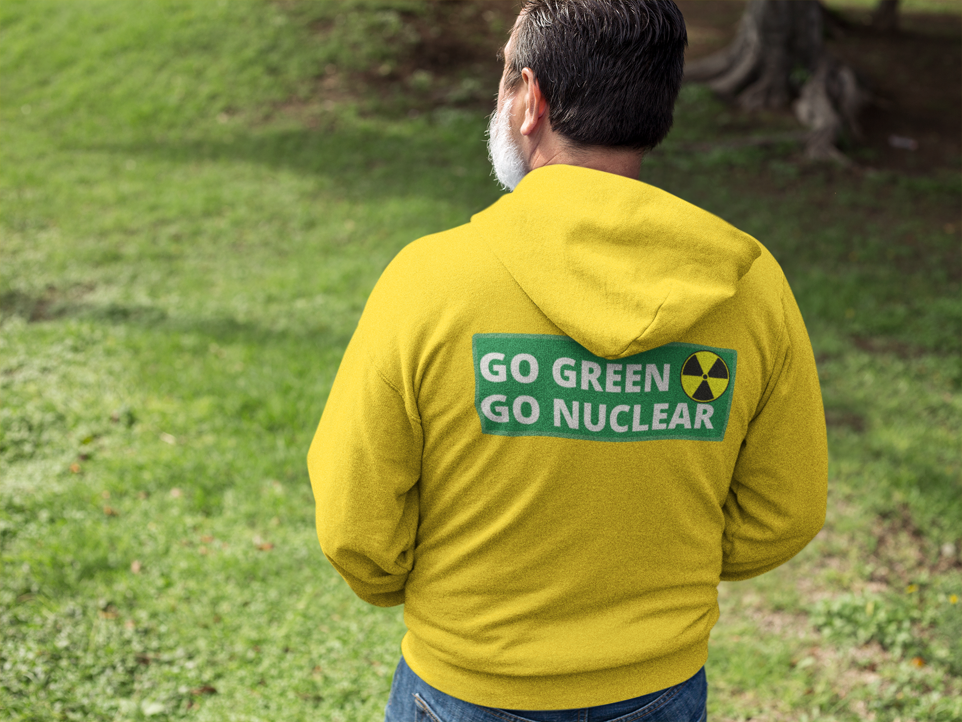 Go Green Go Nuclear Hoodie Herr