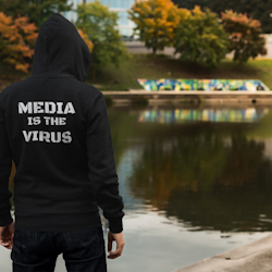 Media Is The Virus Hoodie Men