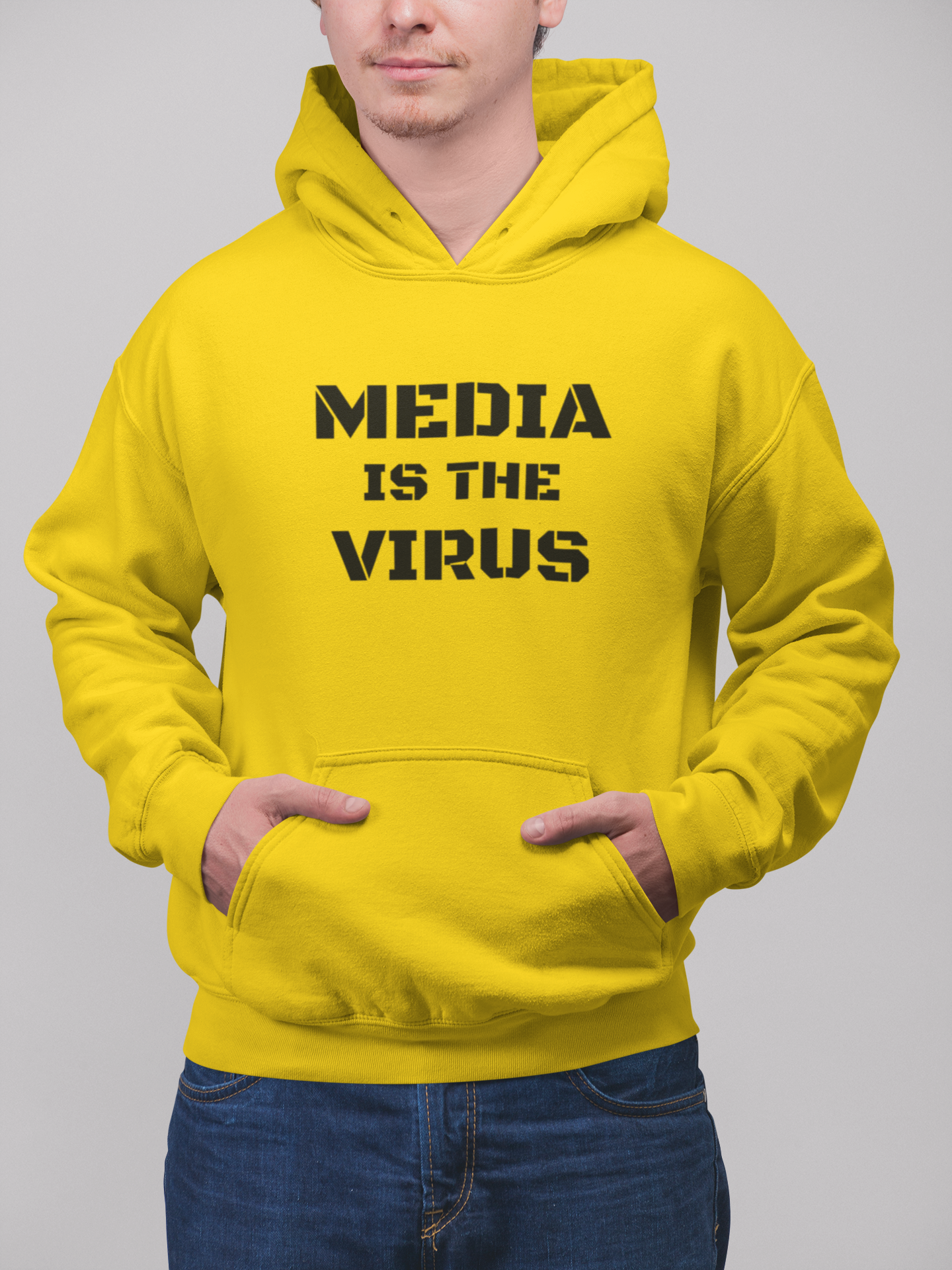 Media Is The Virus Hoodie Men
