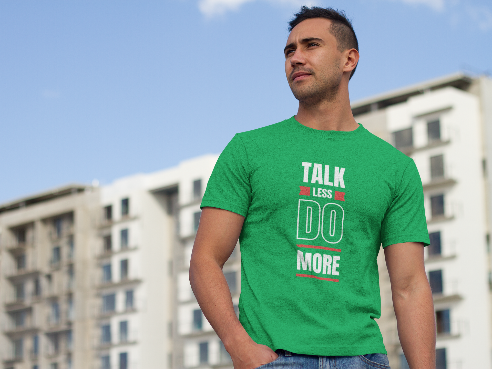 Talk Less Do More T-Shirt Herr