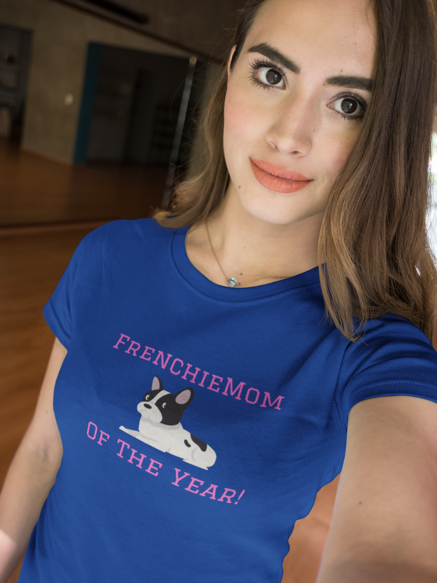 Frenchie Mom T-Shirt  Dam