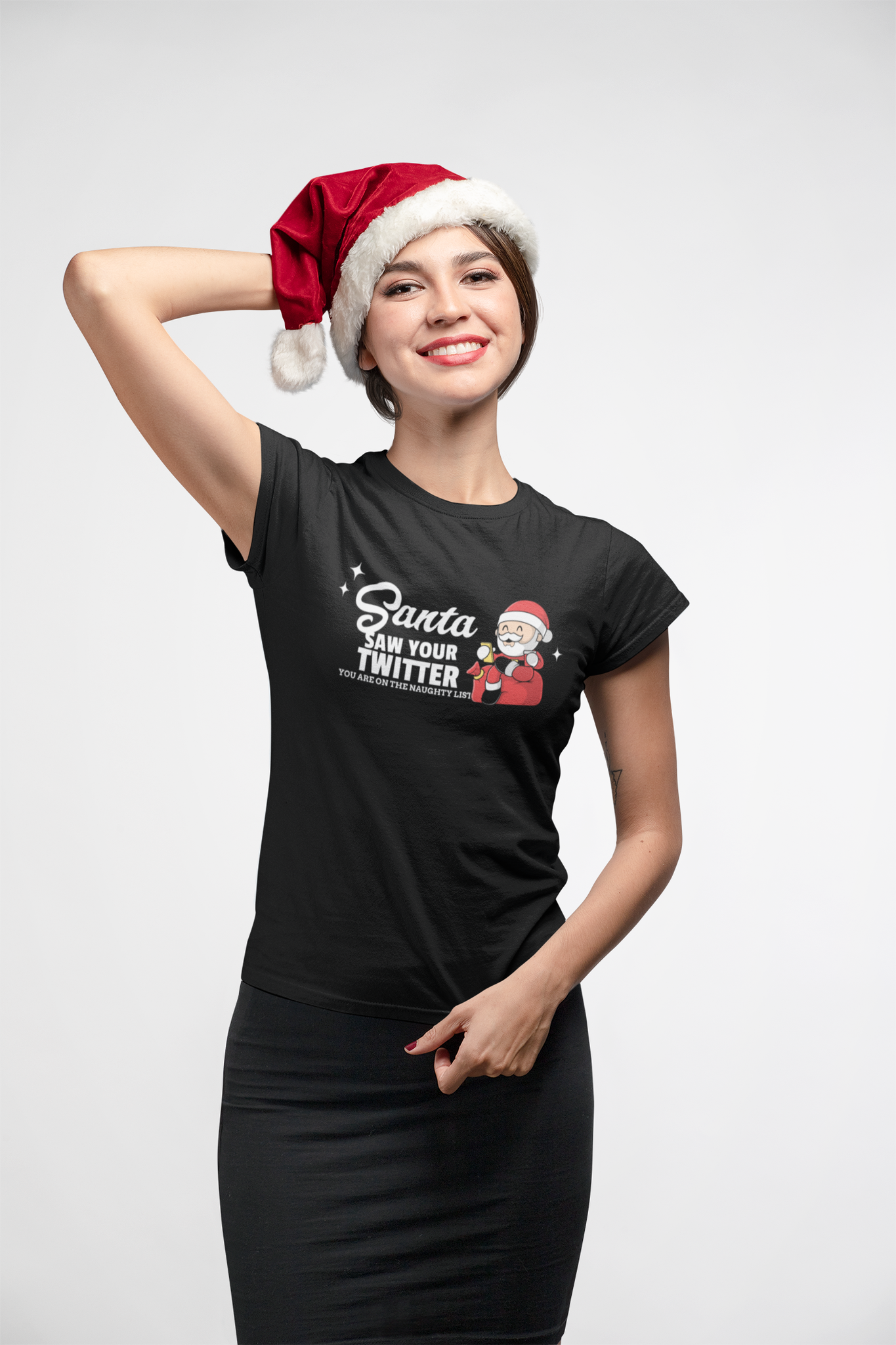 Santa Saw Your Twitter T-Shirt Dam
