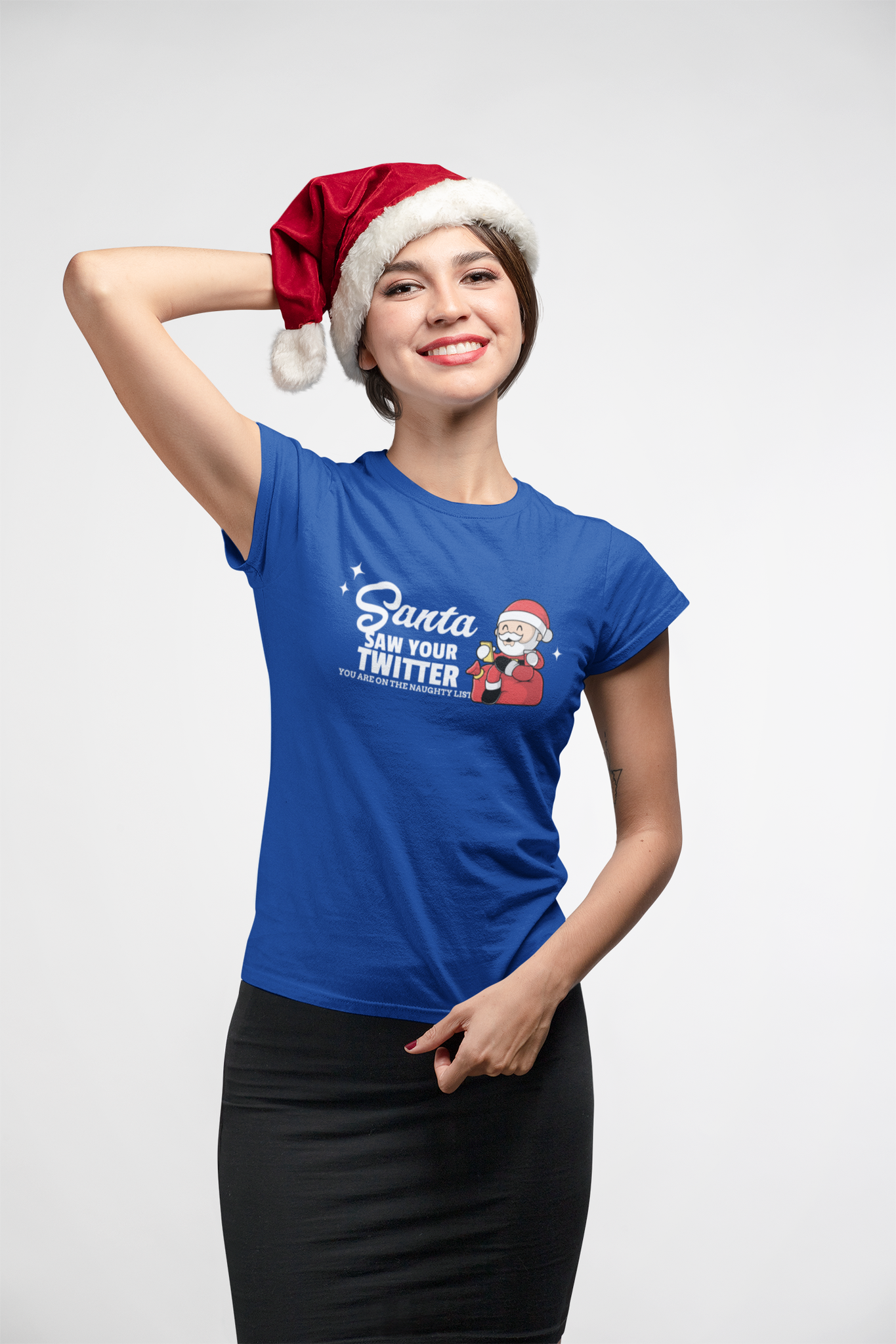 Santa Saw Your Twitter T-Shirt Dam