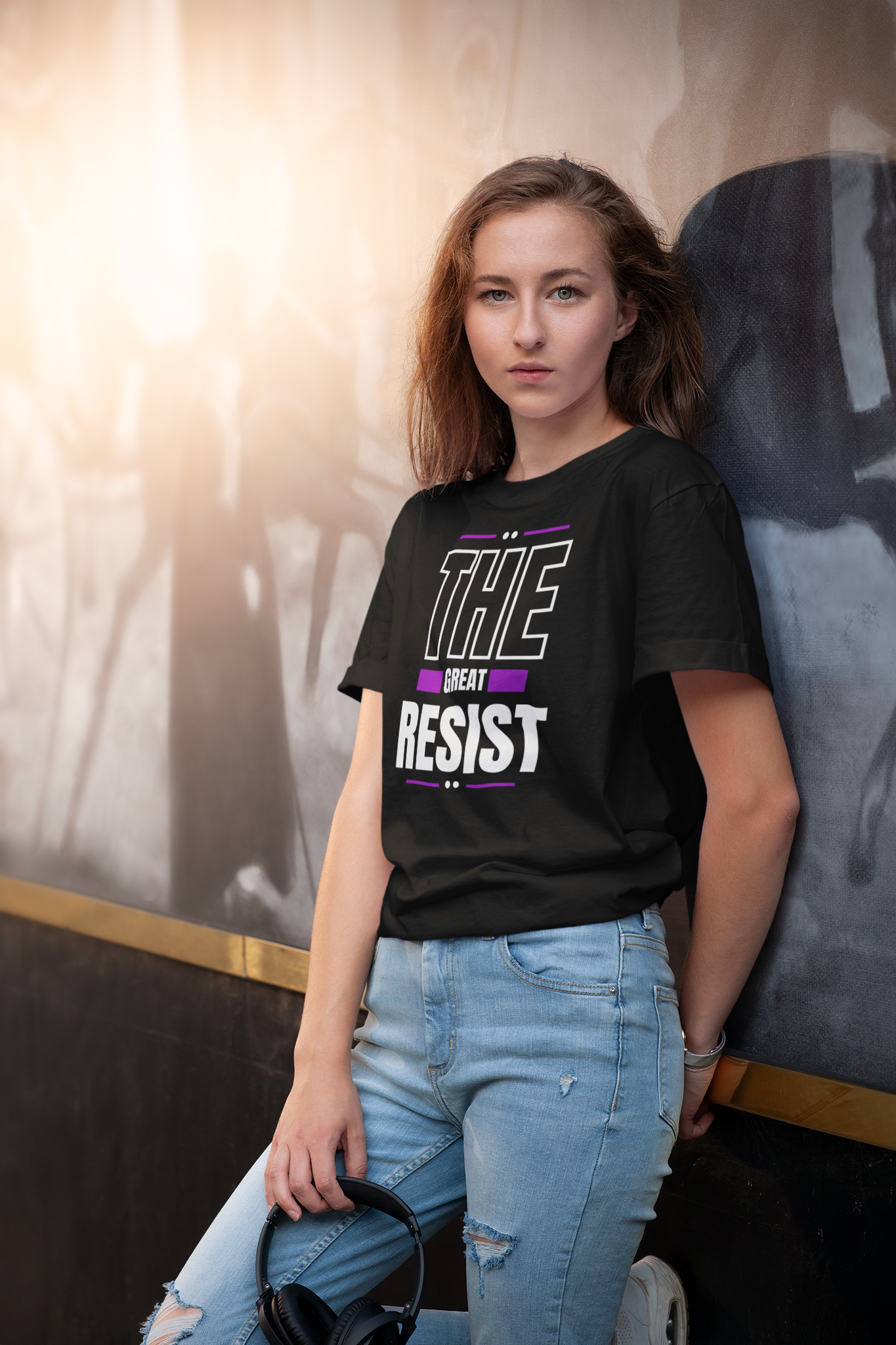 The Great Reist instead of The Great Reset. Dam T-Shirt The Great Resist. Stort antal färger att välja mellan