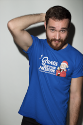 Santa Saw Your Facebook T-Shirt Herr