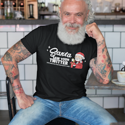 Santa Saw Your Twitter T-Shirt Herr