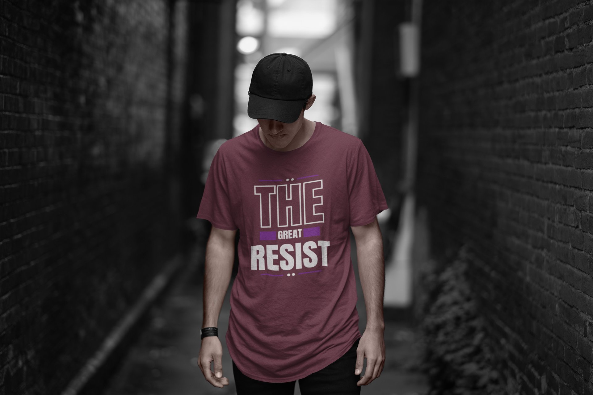 T-Shirt Herr, The Great Resist