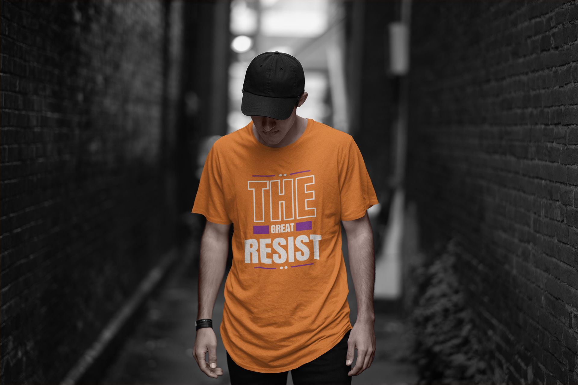 Tshirt med unika motiv & texter. Tshirt Herr The Great Resist