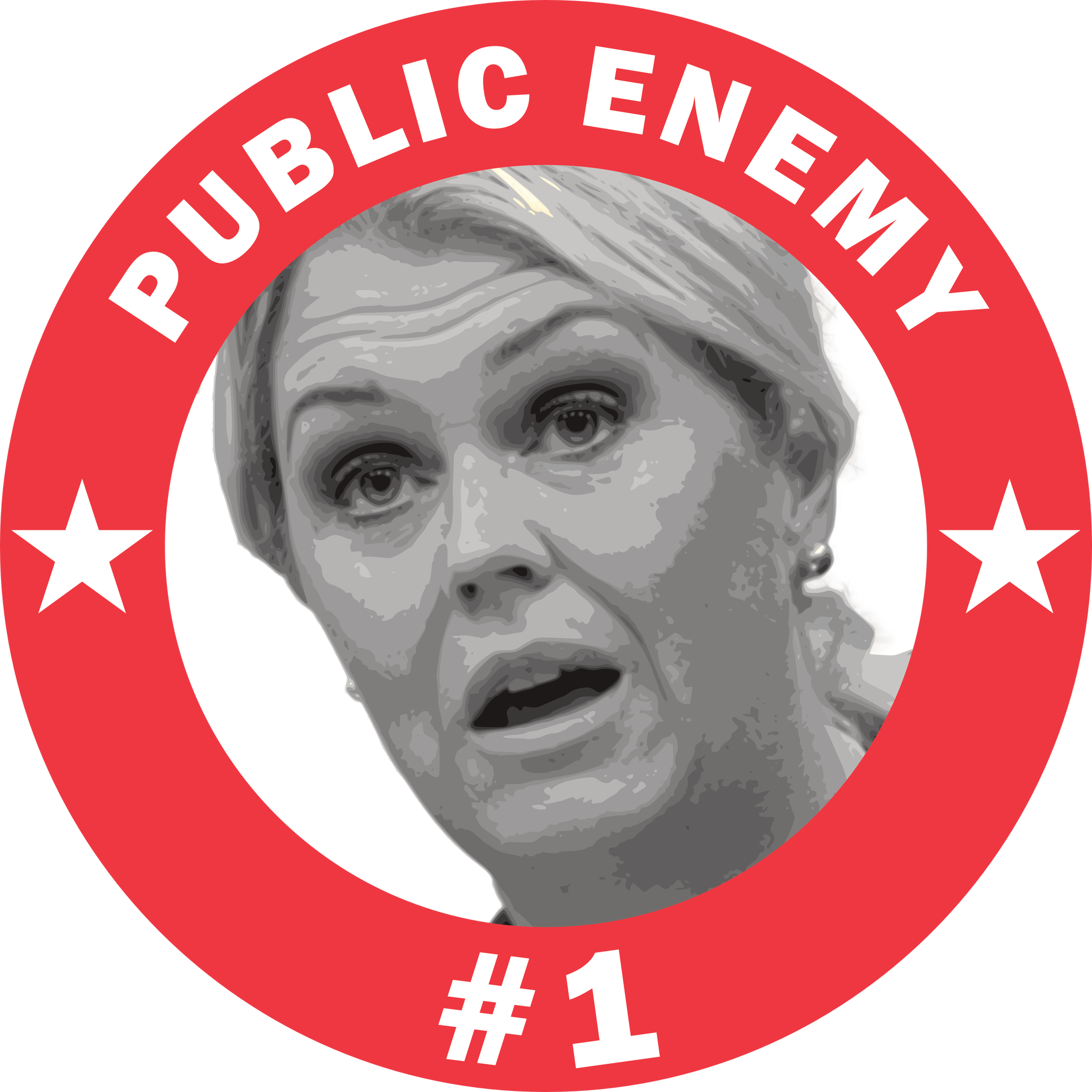 Lena Hallengren Public Enemy #1 T-Shirt Herr