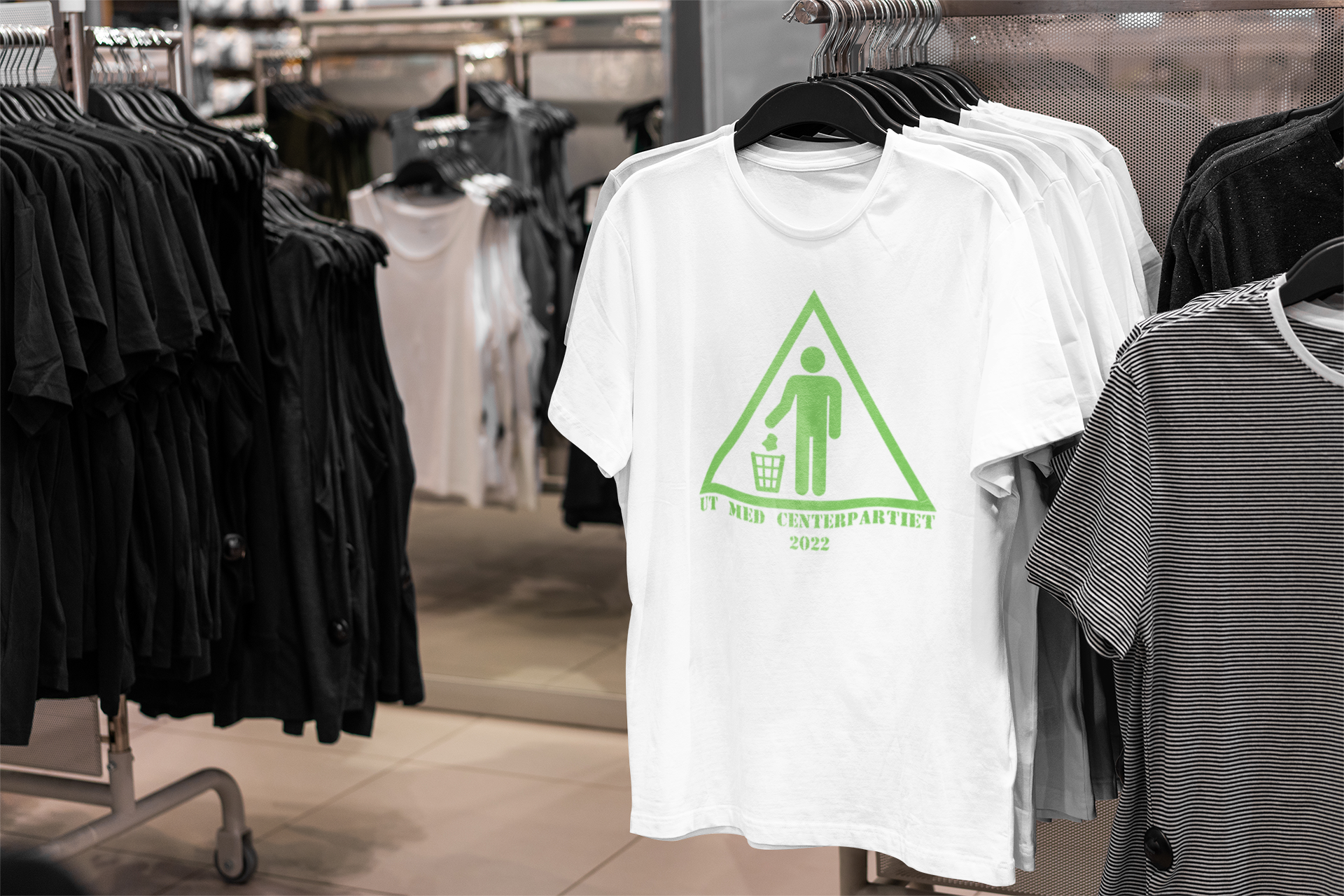 Ut Med Miljöpartiet 2022 T-Shirt Herr, Storlek upp till 5 xl, Centerpartiet T-Shirt, Annie Lööf, Riksdagsval2022 tröja med tryck, Regeringen