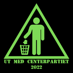 Ut Med Centerpartiet 2022 Klistermärke