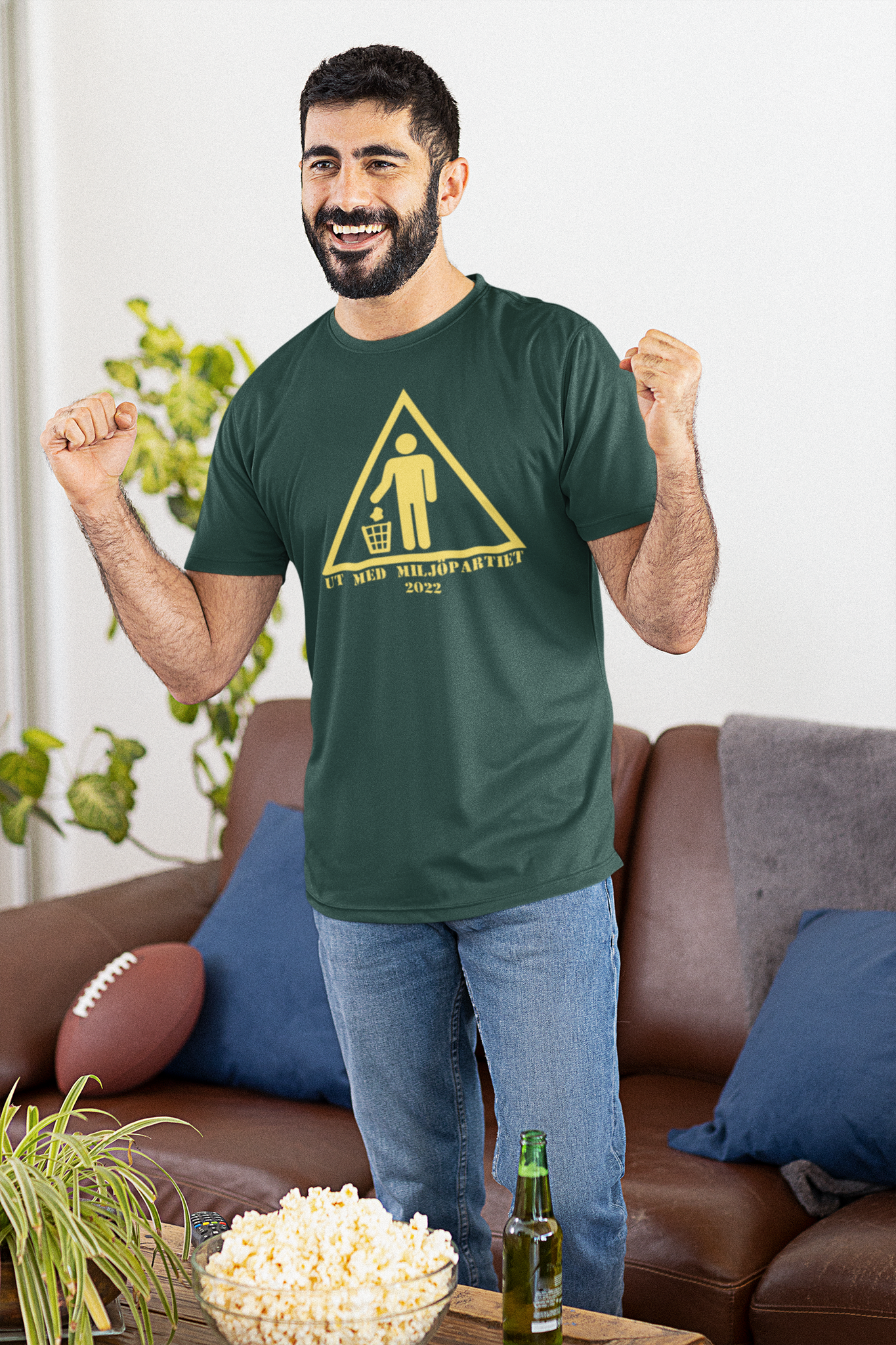 Ut Med Miljöpartiet 2022 T-Shirt Herr