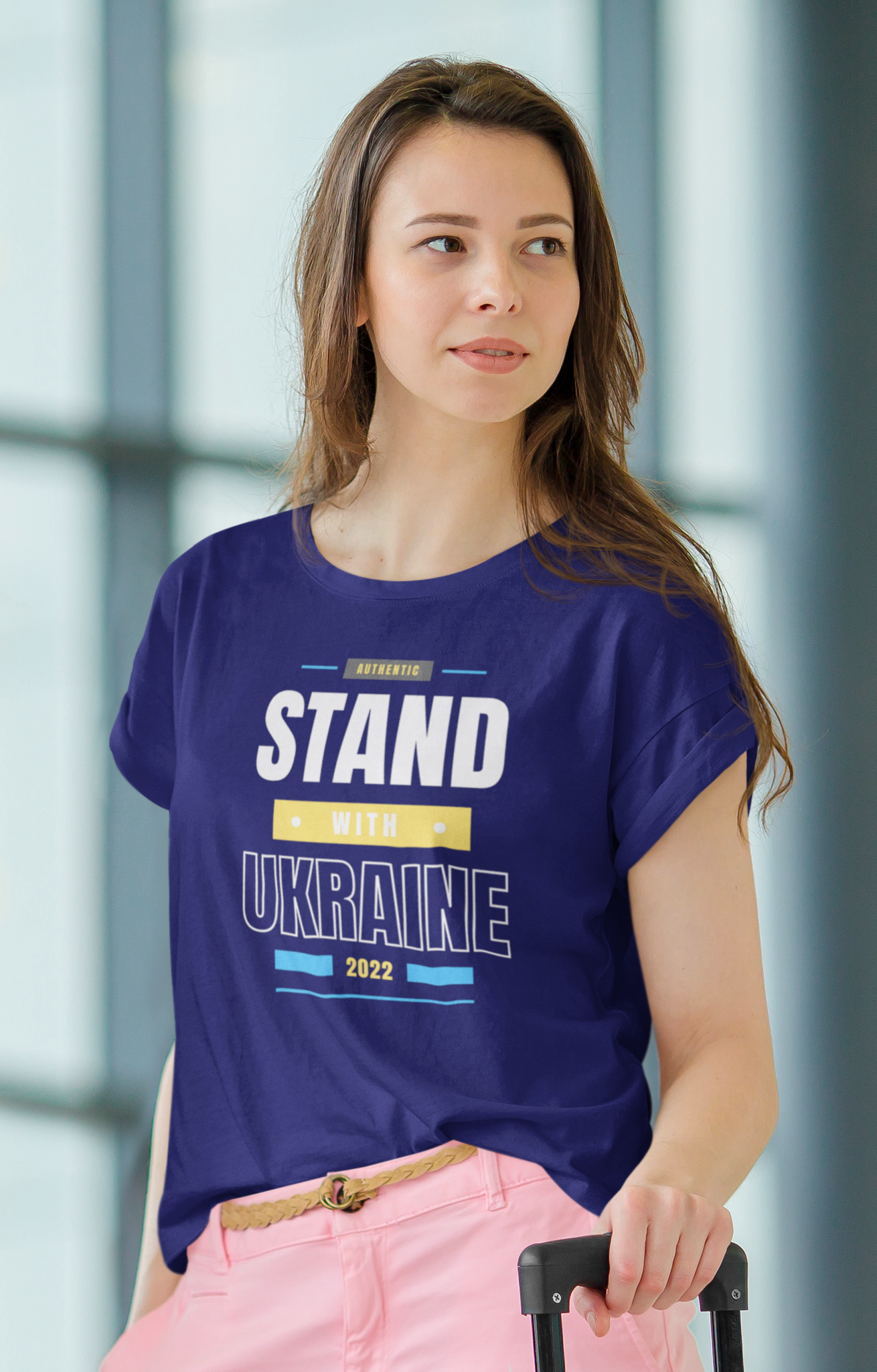 Jag står på Ukrainas sida. Stoppa detta hemska krig. Stand With Ukraine. Många färger att välja mellan