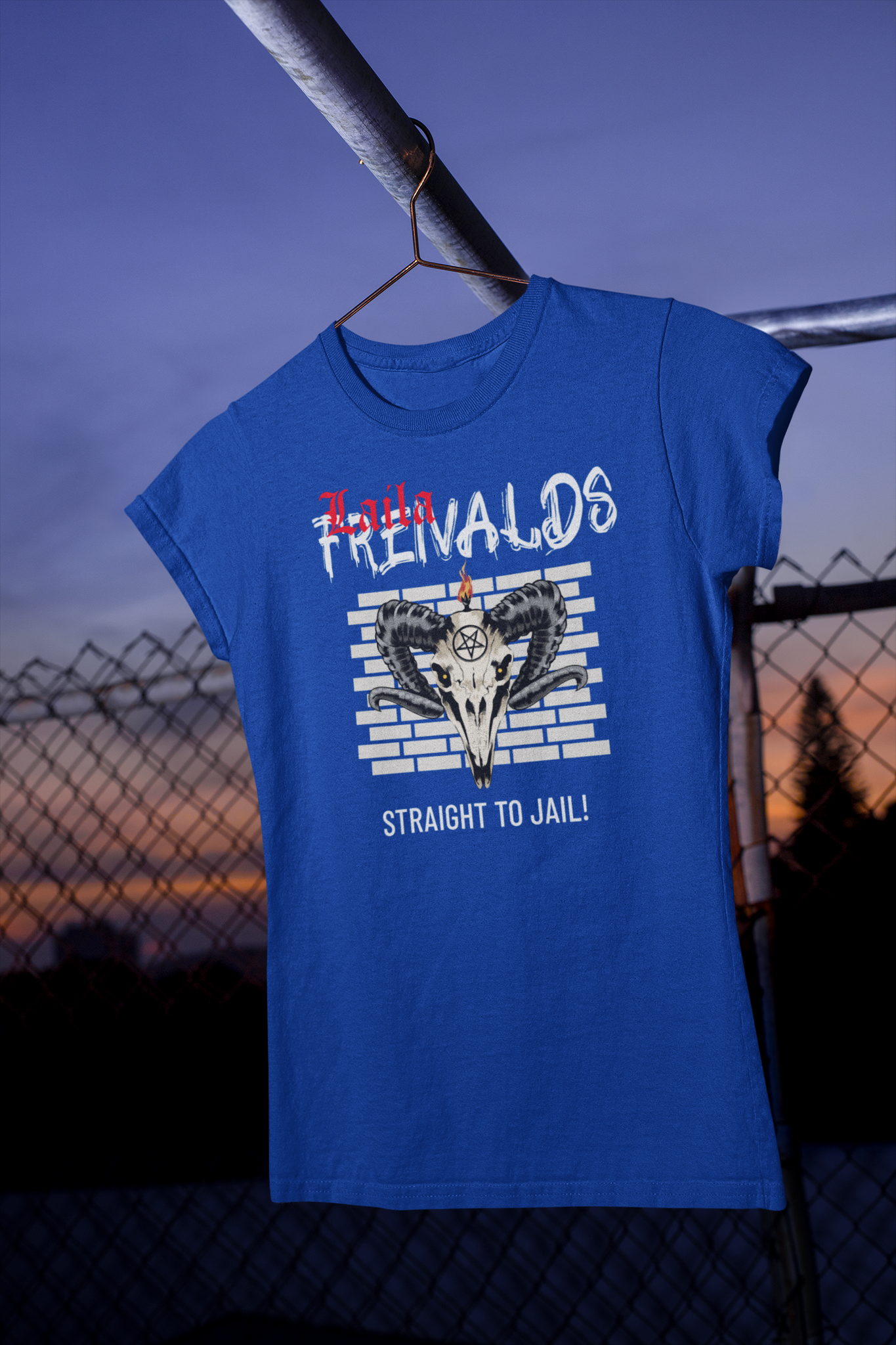 Freivalds Straight To Jail T-Shirt  Dam