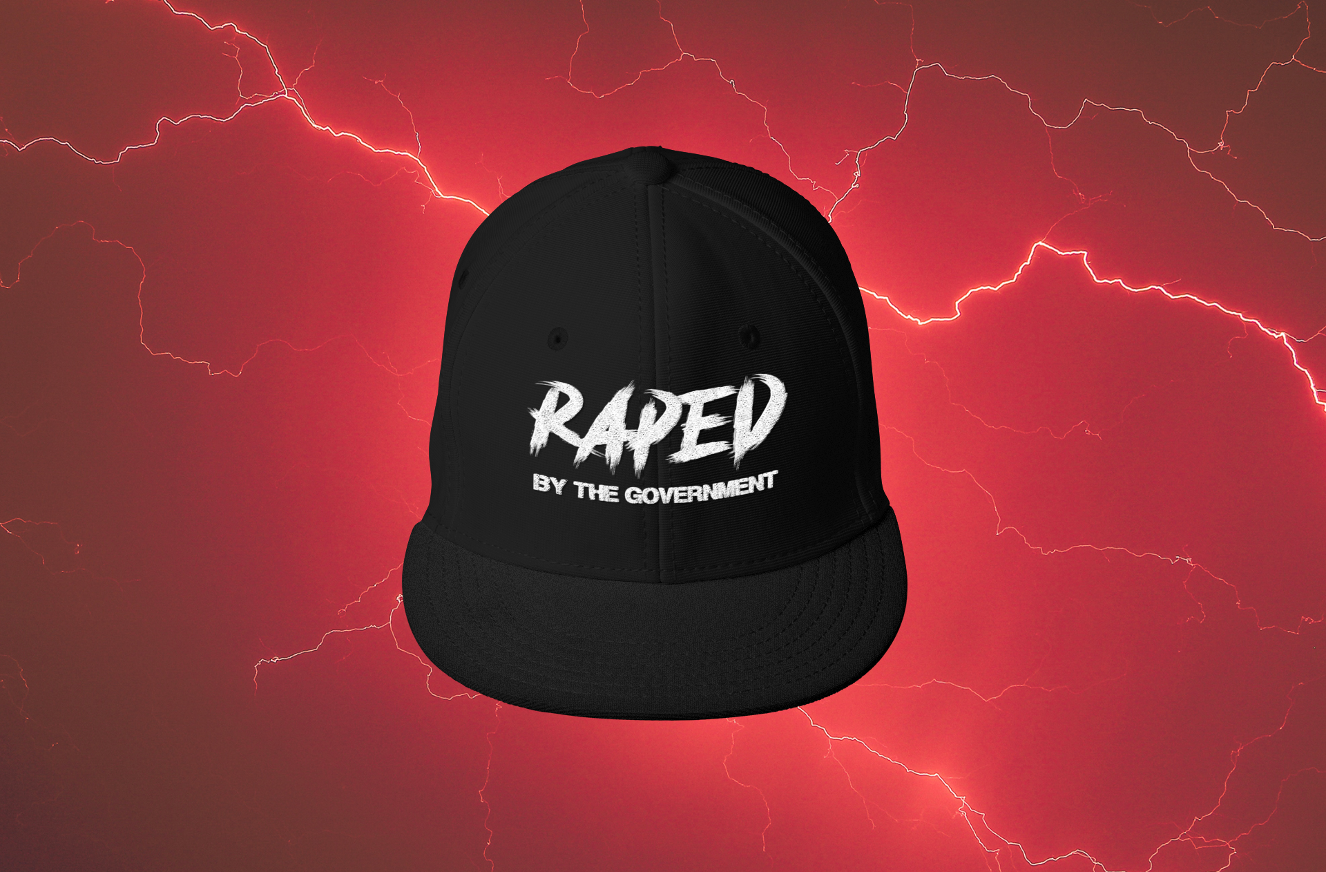 Raped By The Government Snapback One Size
