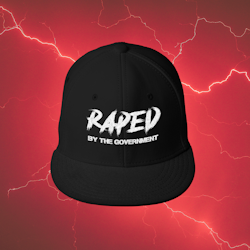 Raped By The Government Snapback One Size