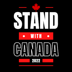 Stand With Canada Klistermärke
