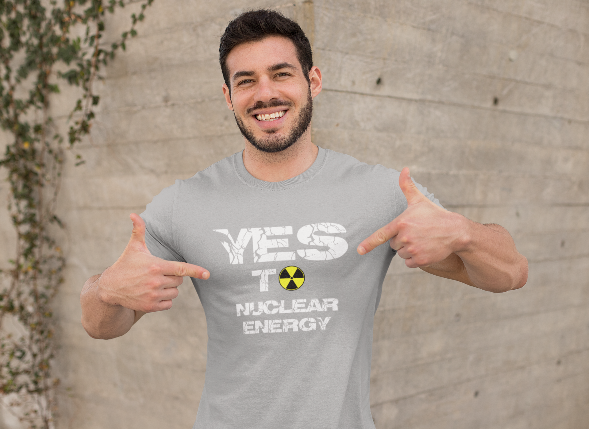 T-Shirt Herr, Yes To Nuclear Energy, Kärnkraft, Kärnkraft i Sverige