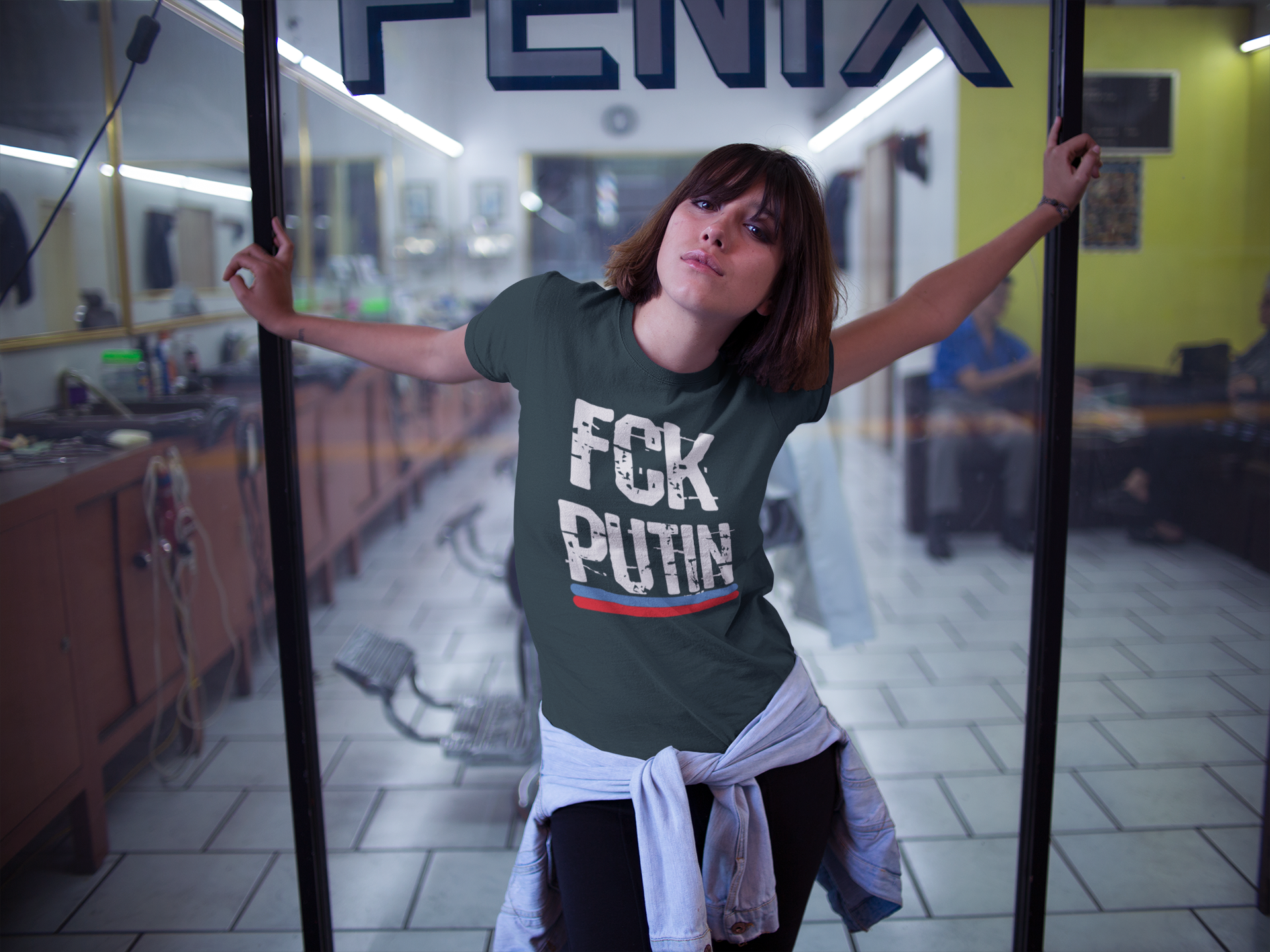 FCK Putin T-Shirt  Dam