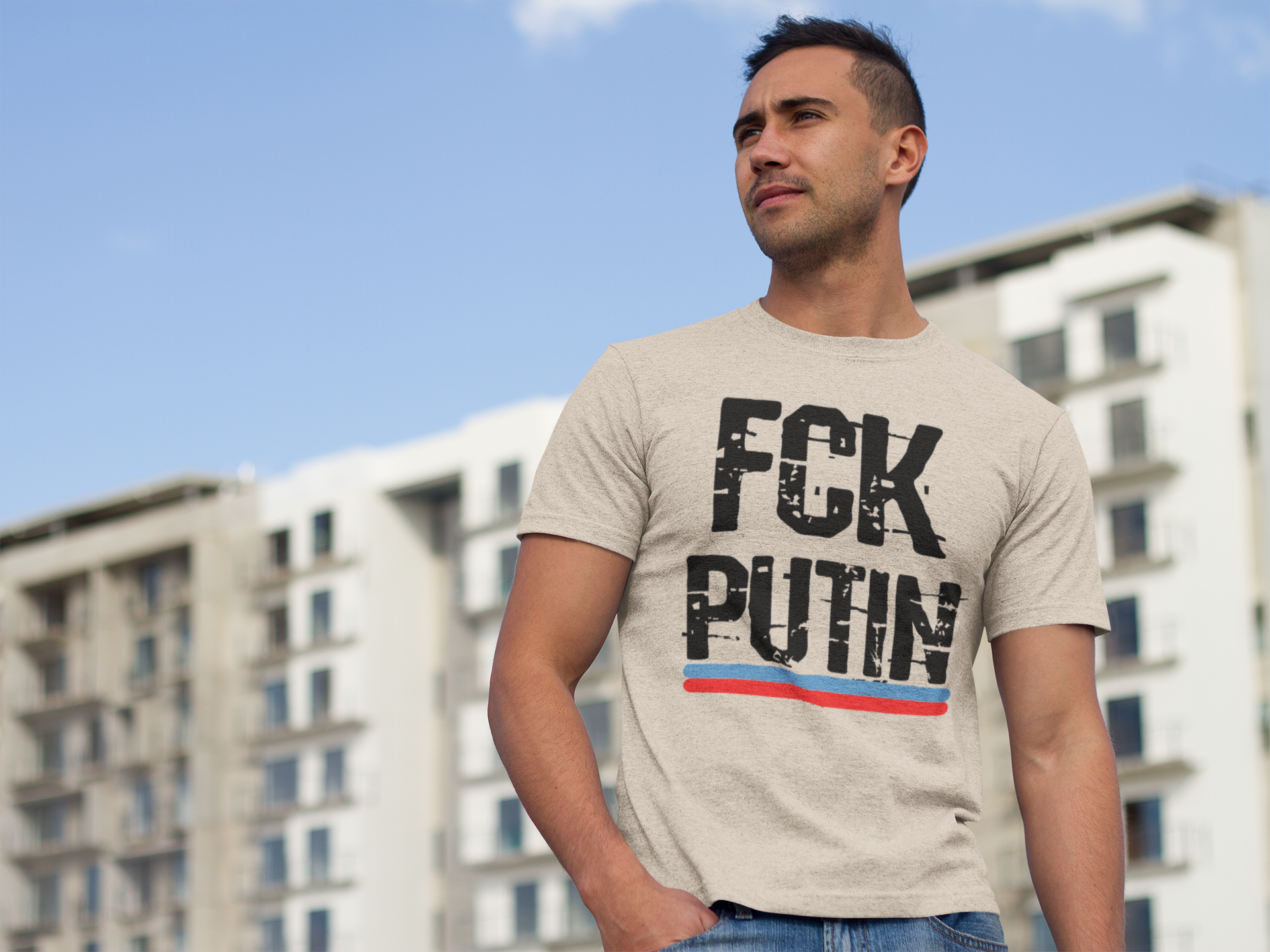 T-Shirt Men,FCK Putin,