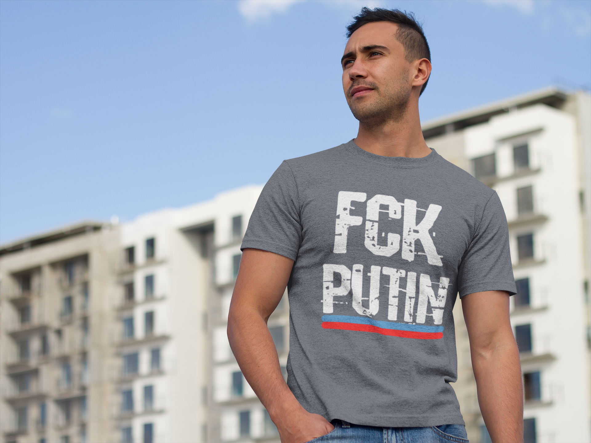 End the war & FCK Putin, Tshirt med unika motiv från Statements Clothing