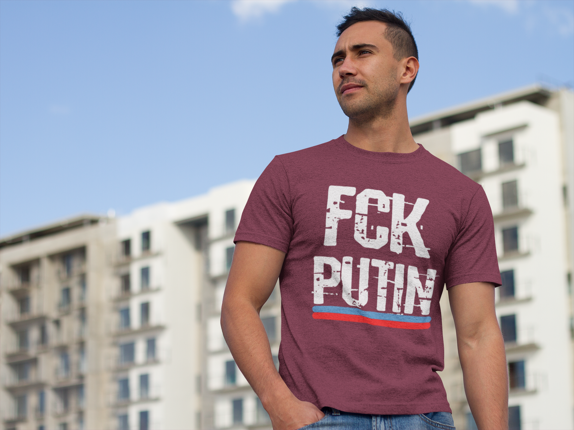 FCK Putin Tshirt i stort antal färger & storlekar upp till 5xl