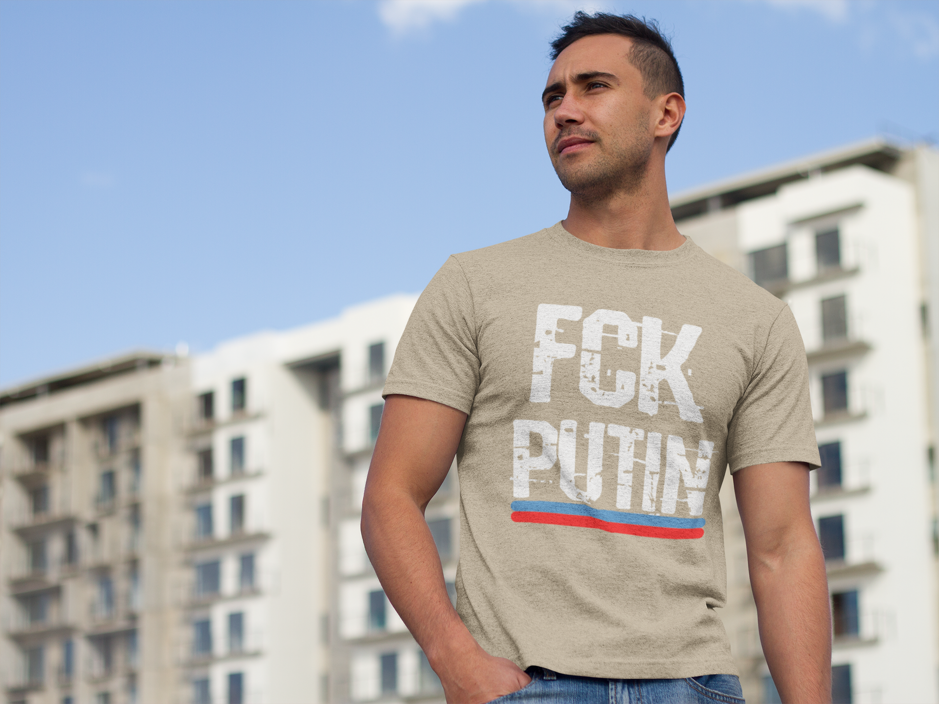 FCK Putin T-Shirt för män. Grymt många färger att välja mellan. Beställ din T-Shirt i dag!