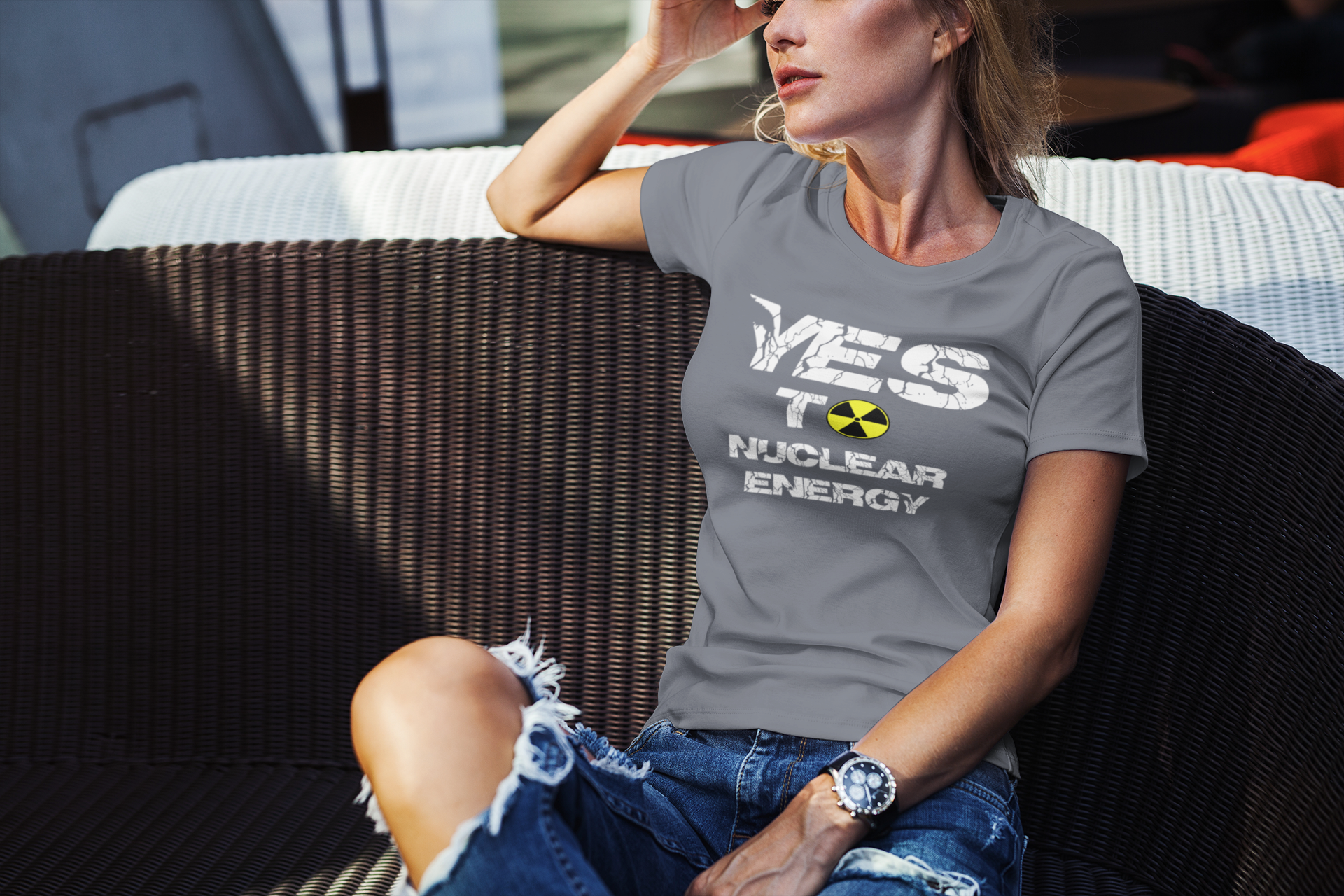 Yes To Nuclear Energy T-Shirt Women