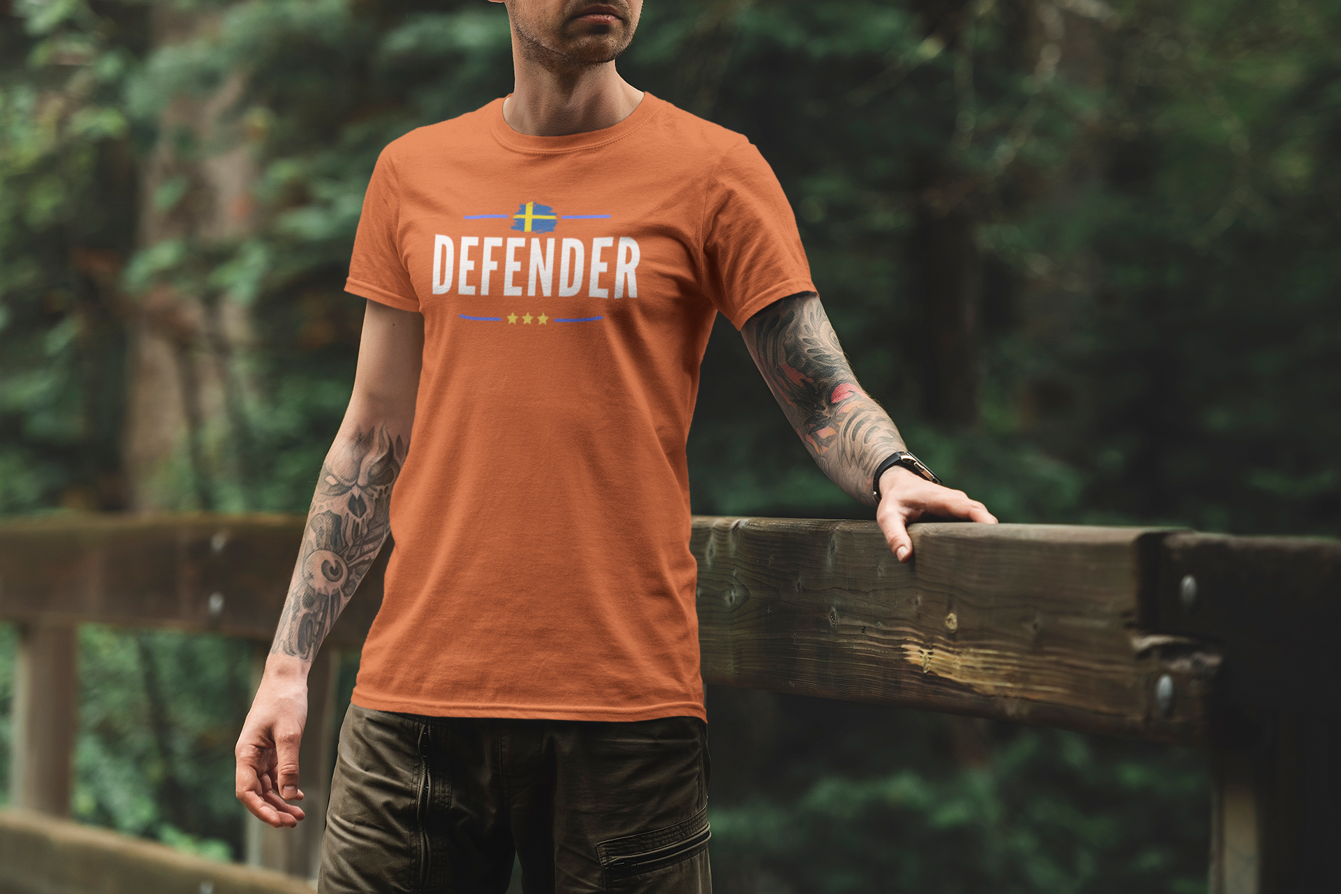 Defender Sweden T-Shirt Herr