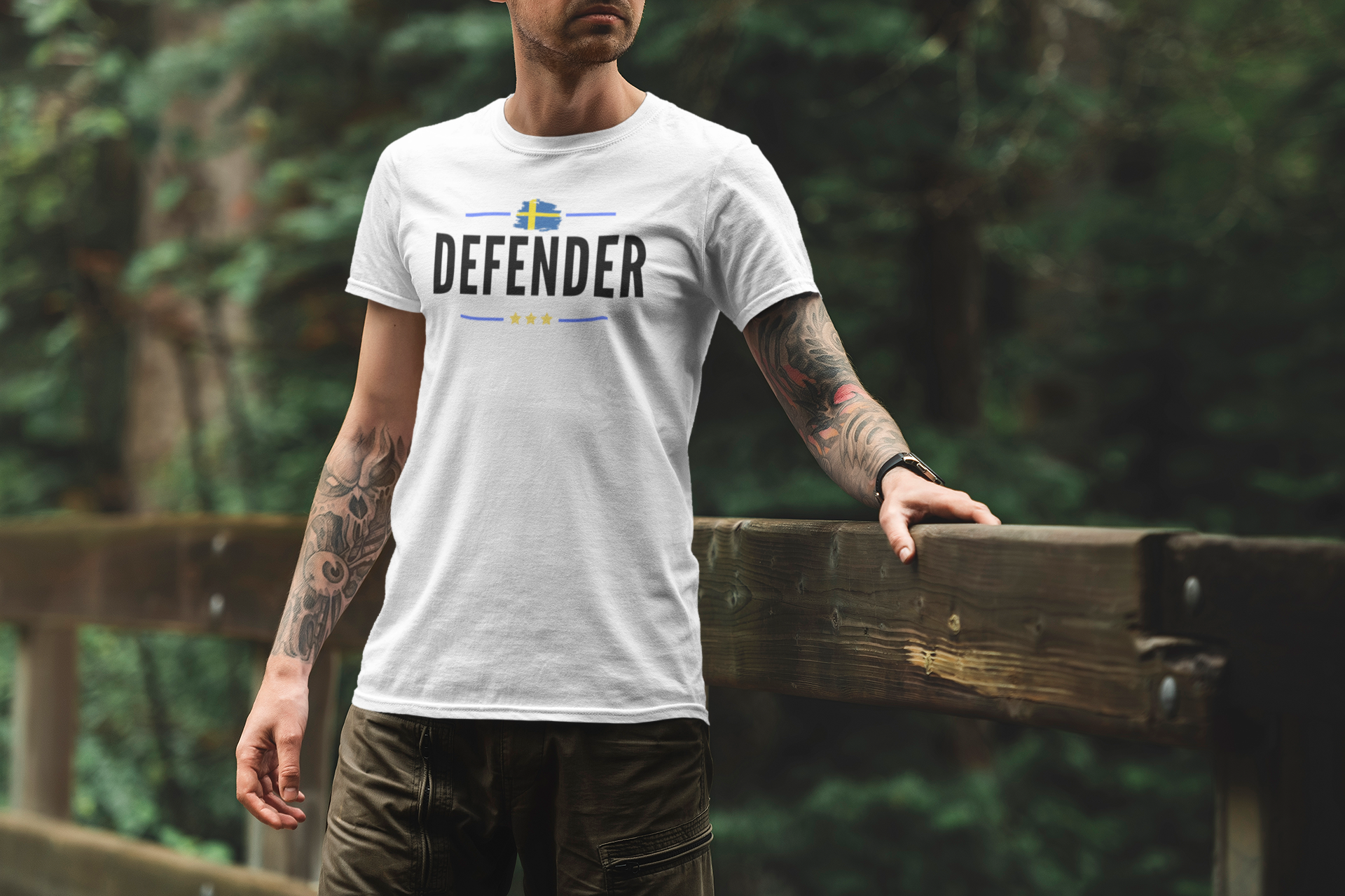 Defender Sweden T-Shirt Men - Statements Clothing