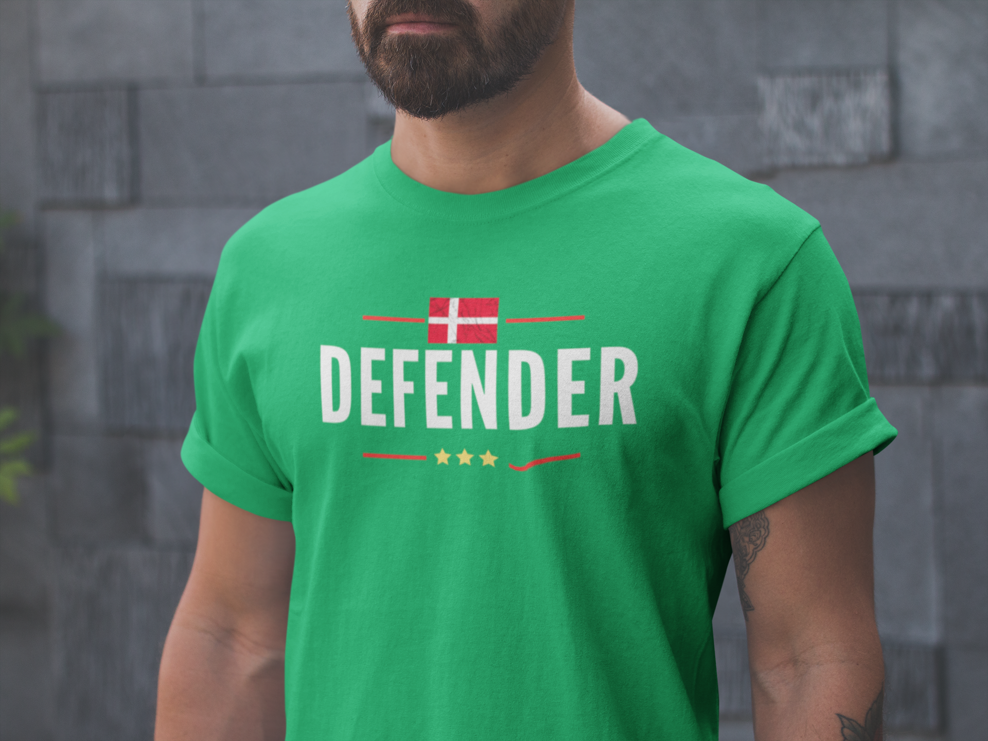 Defender Denmark T-Shirt Herr