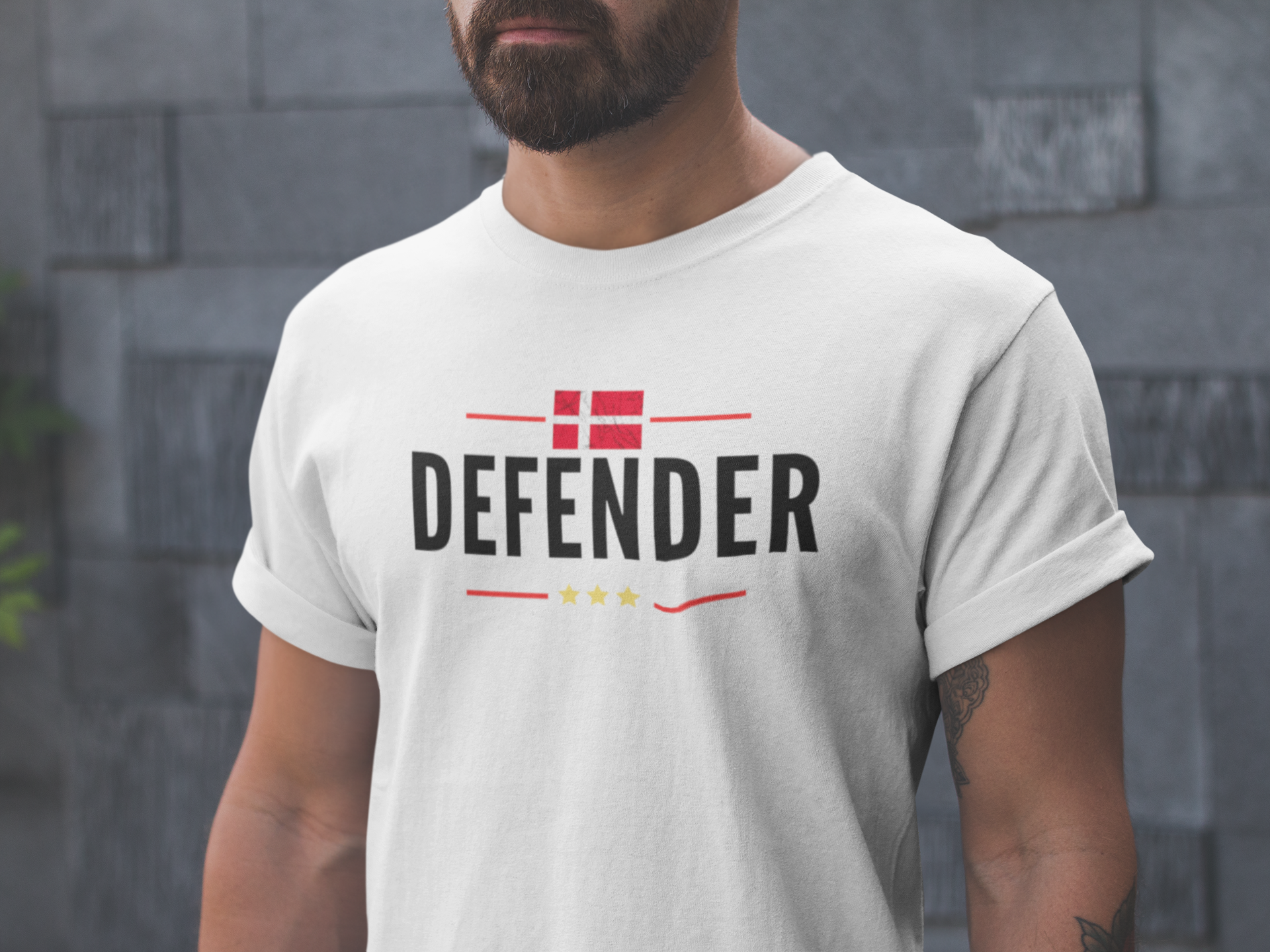 Defender Denmark T-Shirt Herr