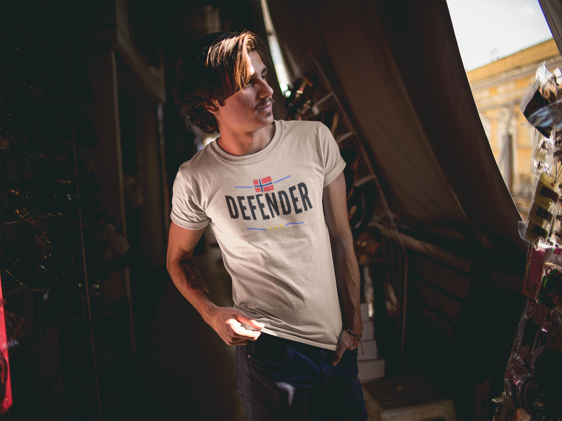 Defender Norway T-Shirt Herr