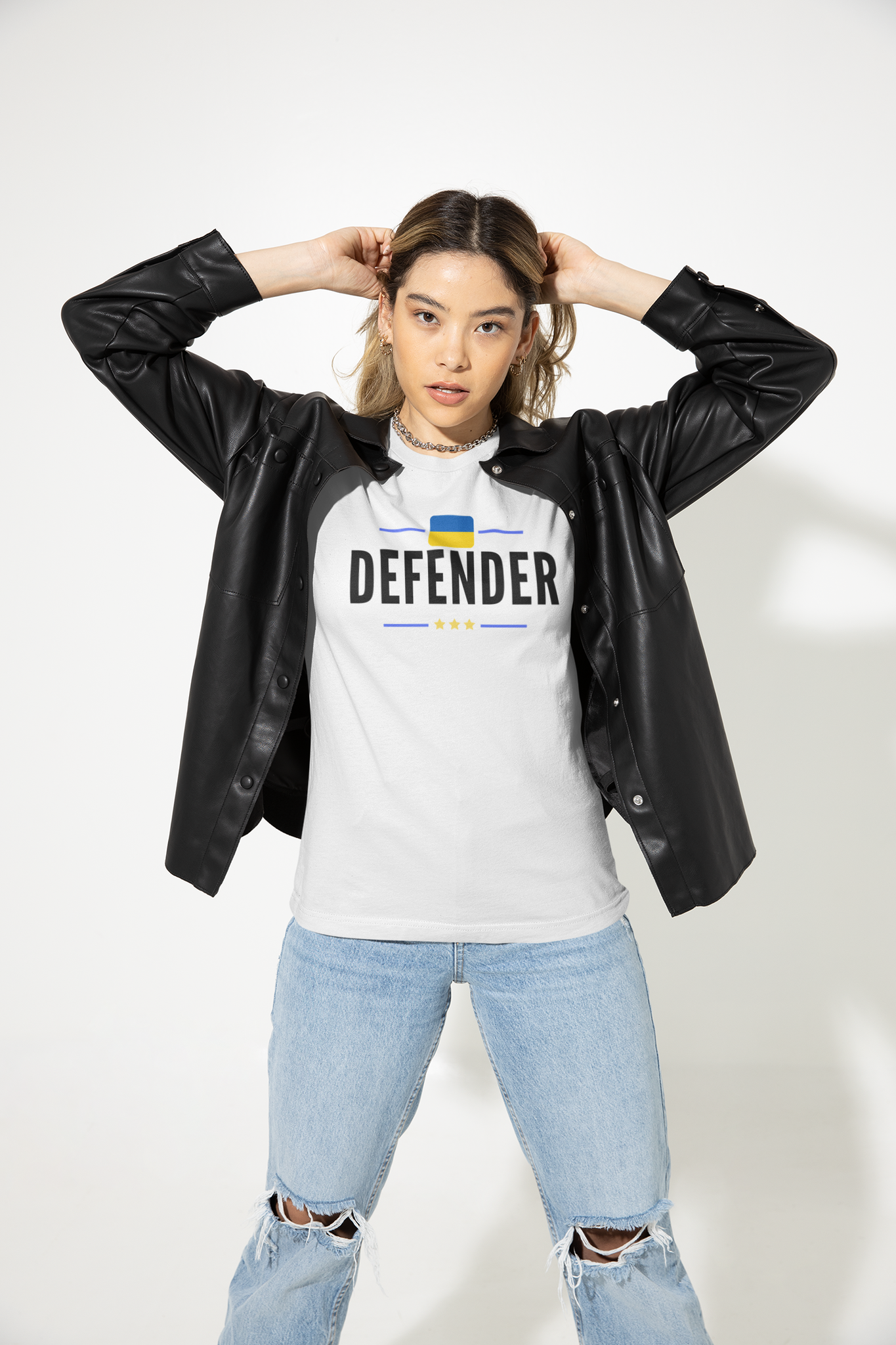 Defender Ukraine T-Shirt  Dam