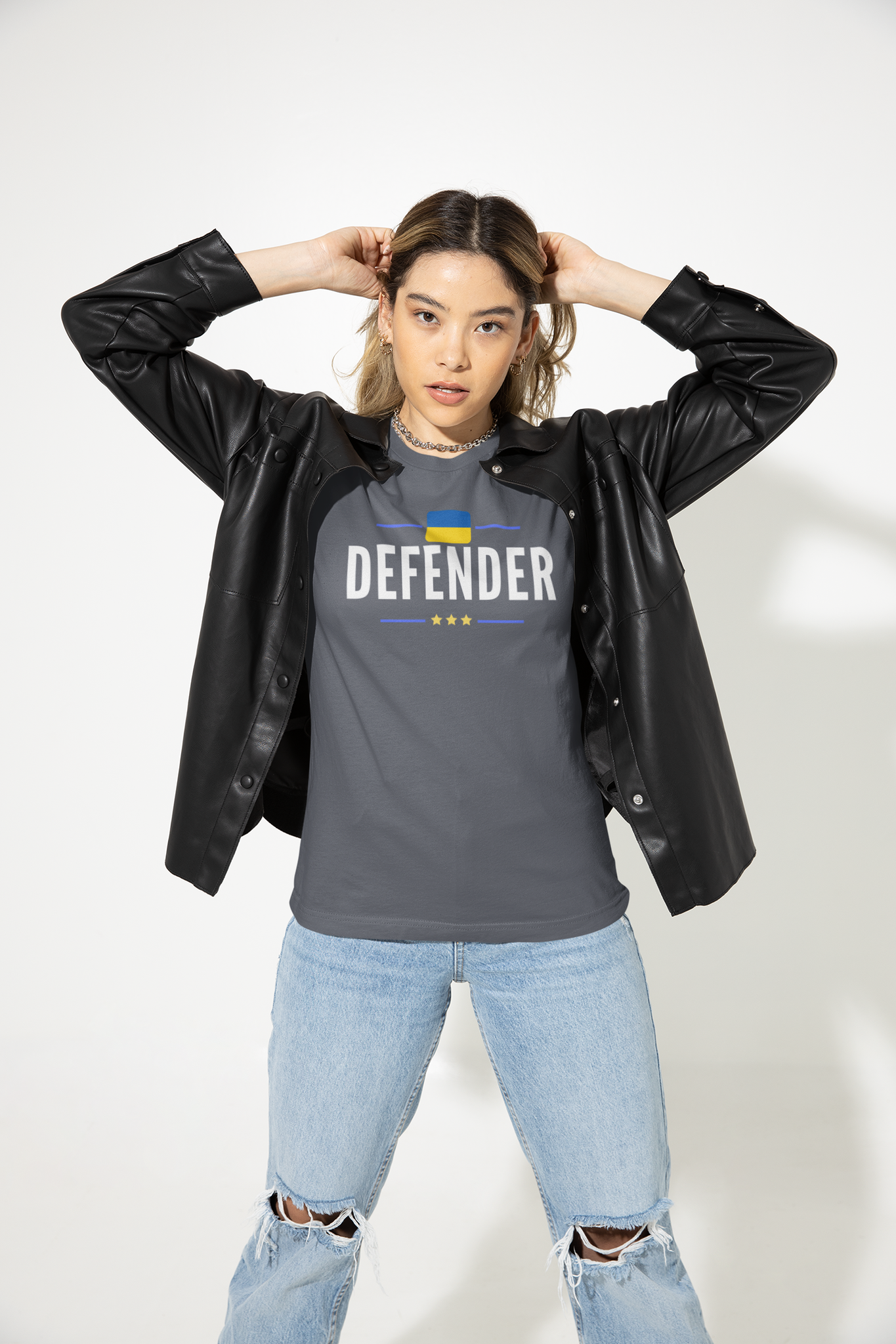 Defender Ukraine T-Shirt  Dam