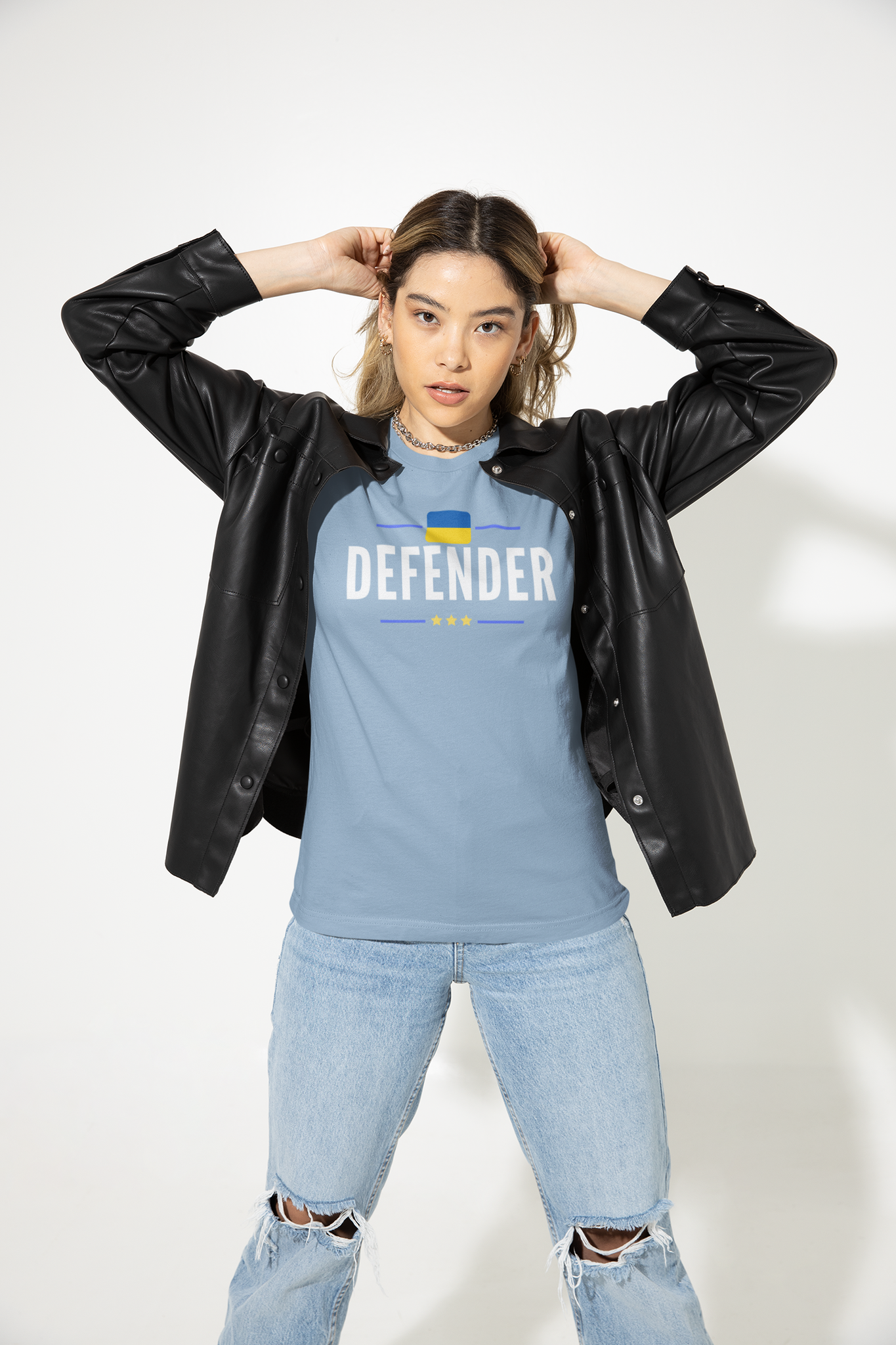 Defender Ukraine T-Shirt  Dam
