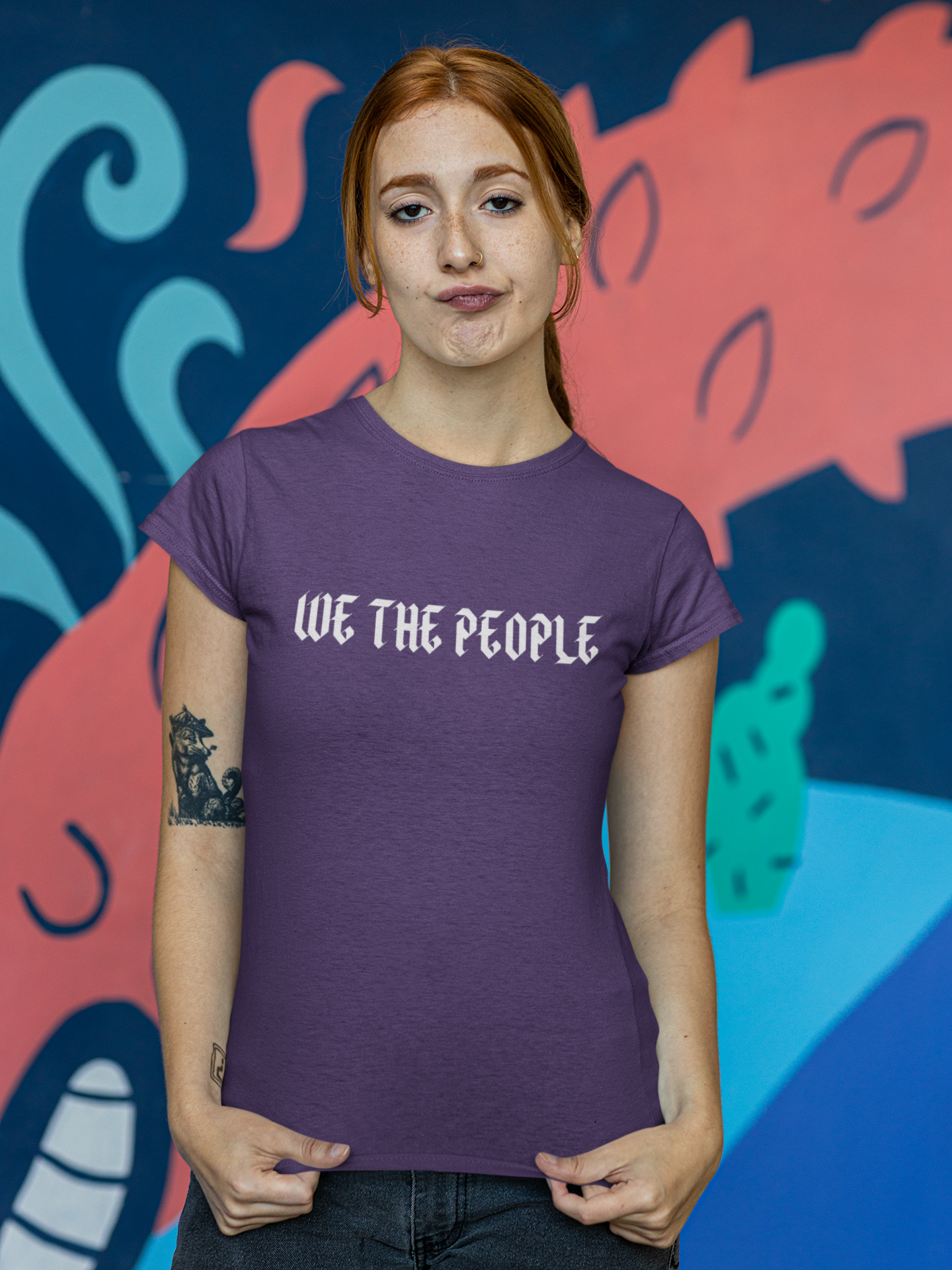 We The People Merchandise, T-Shirt i flertalet storlekar & färger. DTH Tryck som borgar för hög kvalitet & levnadstid