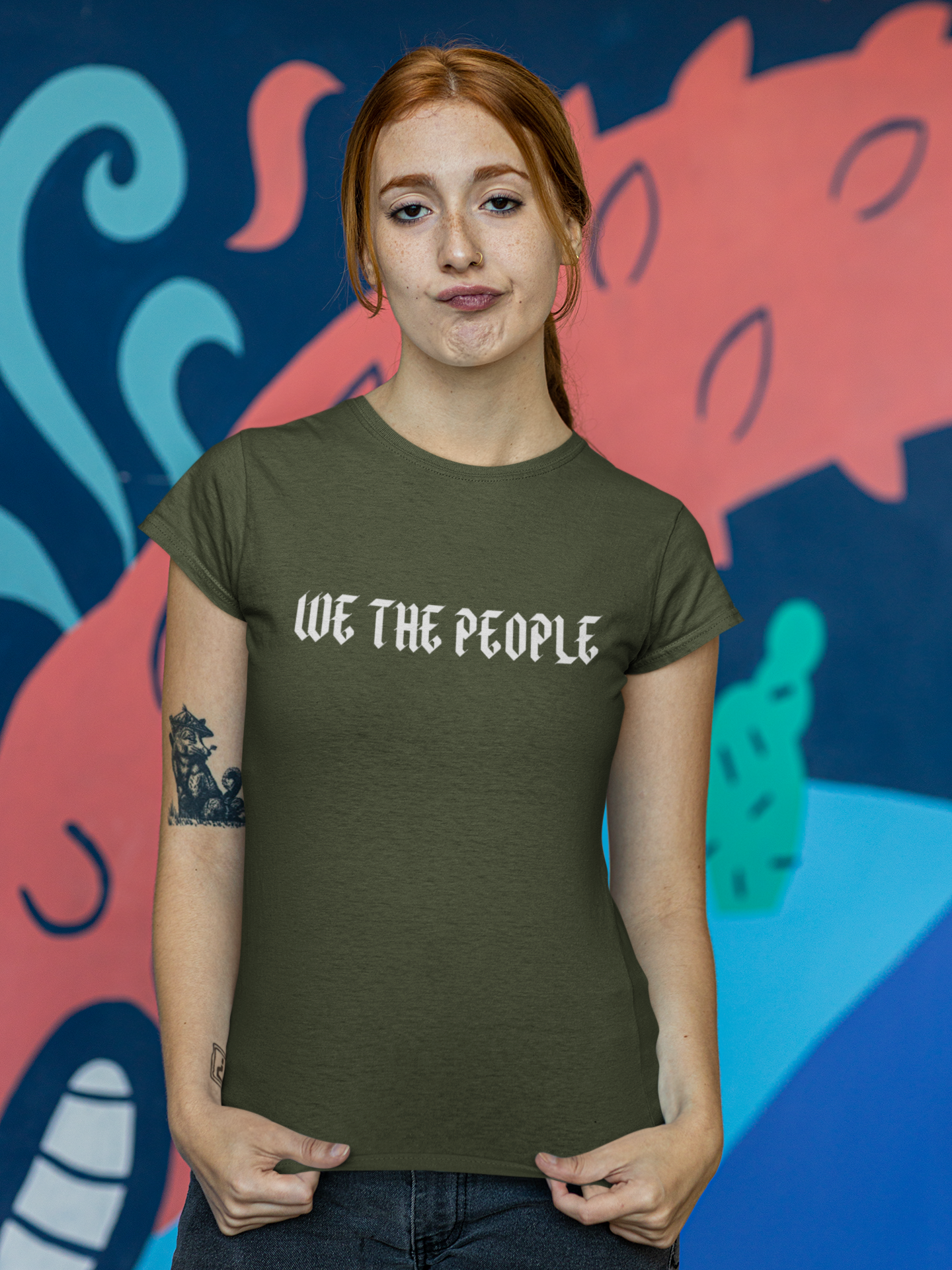 Support We The People,  T-Shirt Women with print We The People