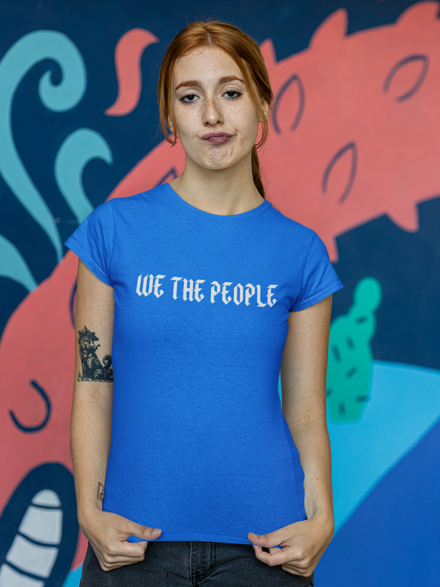 We The People T-Shirt Women, High Quality print, World Wide Shipping