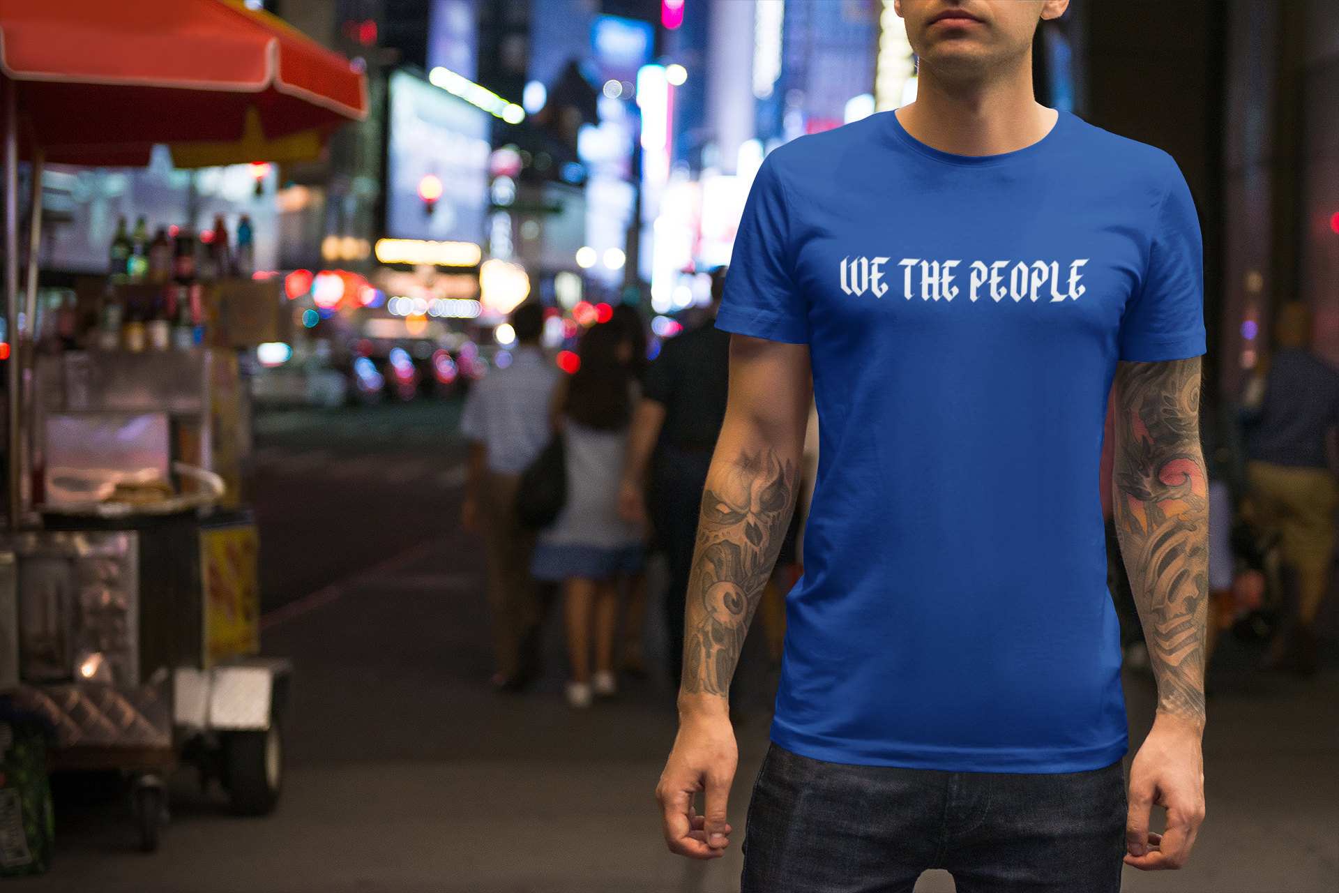 T-Shirt för män, Tröja med tryck text We The People, We The People Foundation