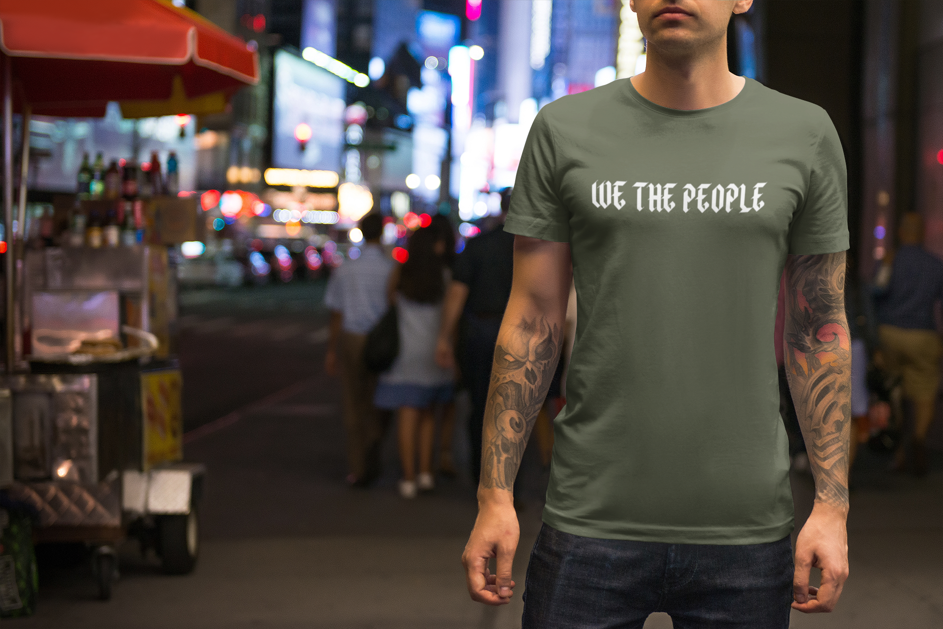 We The People Foundation, T-Shirt i flera färger & små till stora storlekar. Tshirt med text tryck We The People