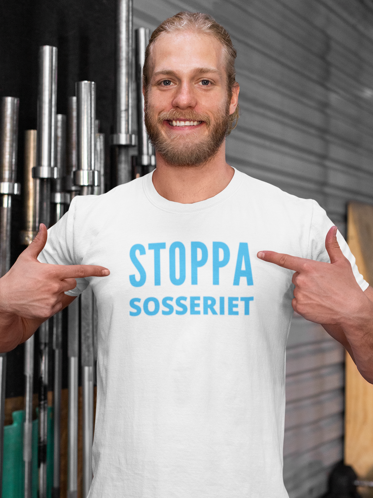 T-Shirt  Stoppa Sosseriet , Herr Tshirt Stoppa Sosseriet, Anti Socialdemokrat, SD butik, Sverigedemokraterna, politiska T-Shirts
