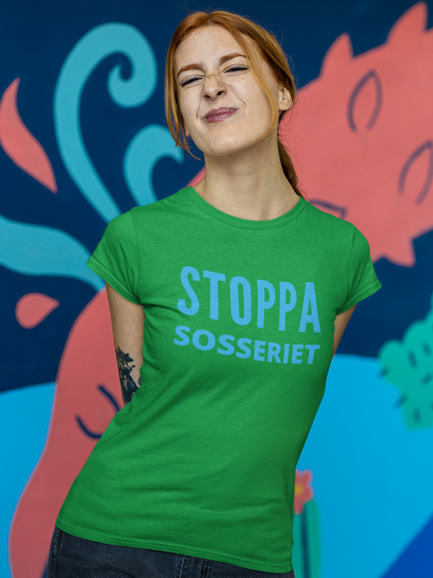 Stoppa Sosseriet, Årets viktigaste politiska tröja/Tshirt, Finns i lager, Ungsvenskarna Stoppa sosseriet