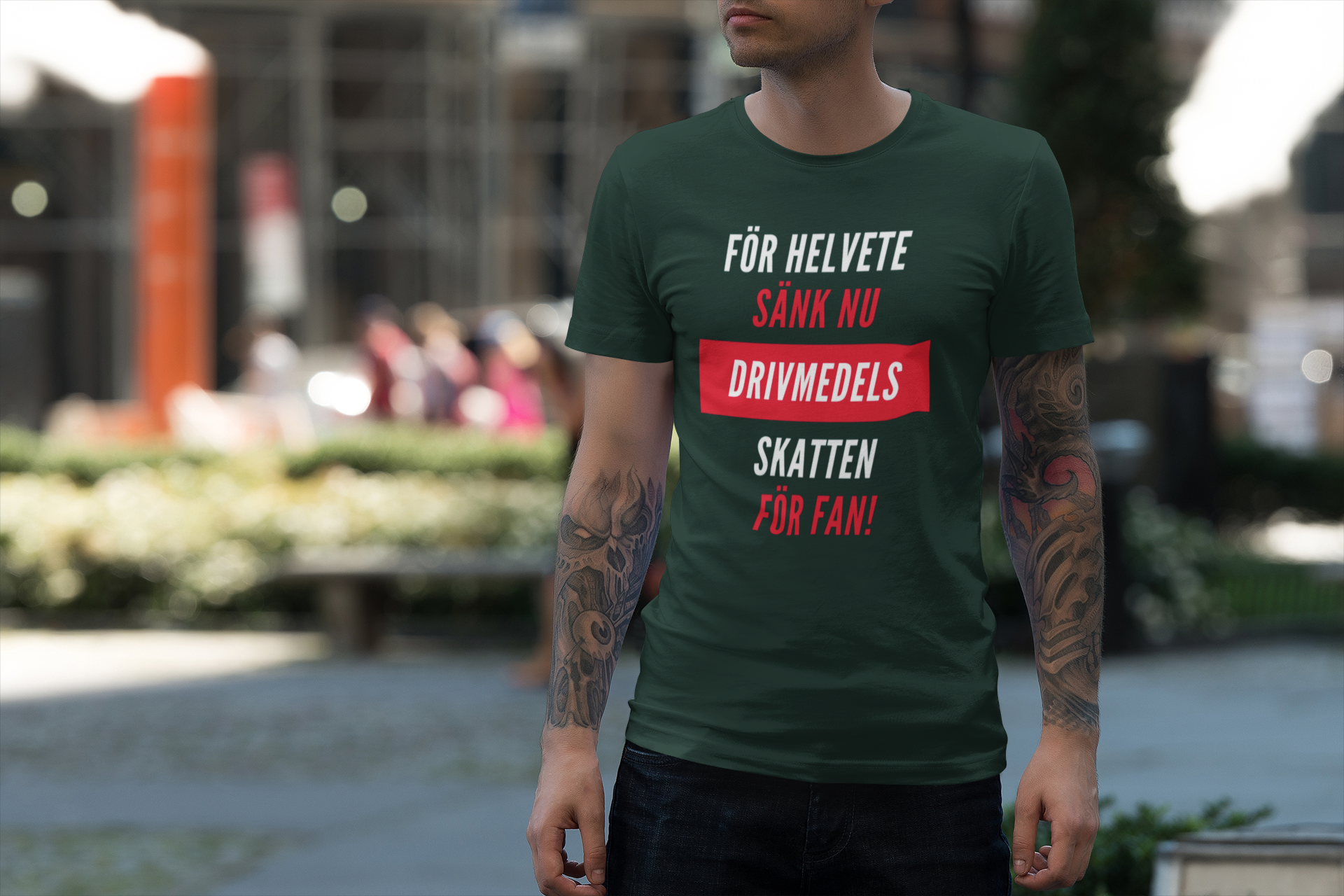 Drivmedelsskatten T-Shirt Herr