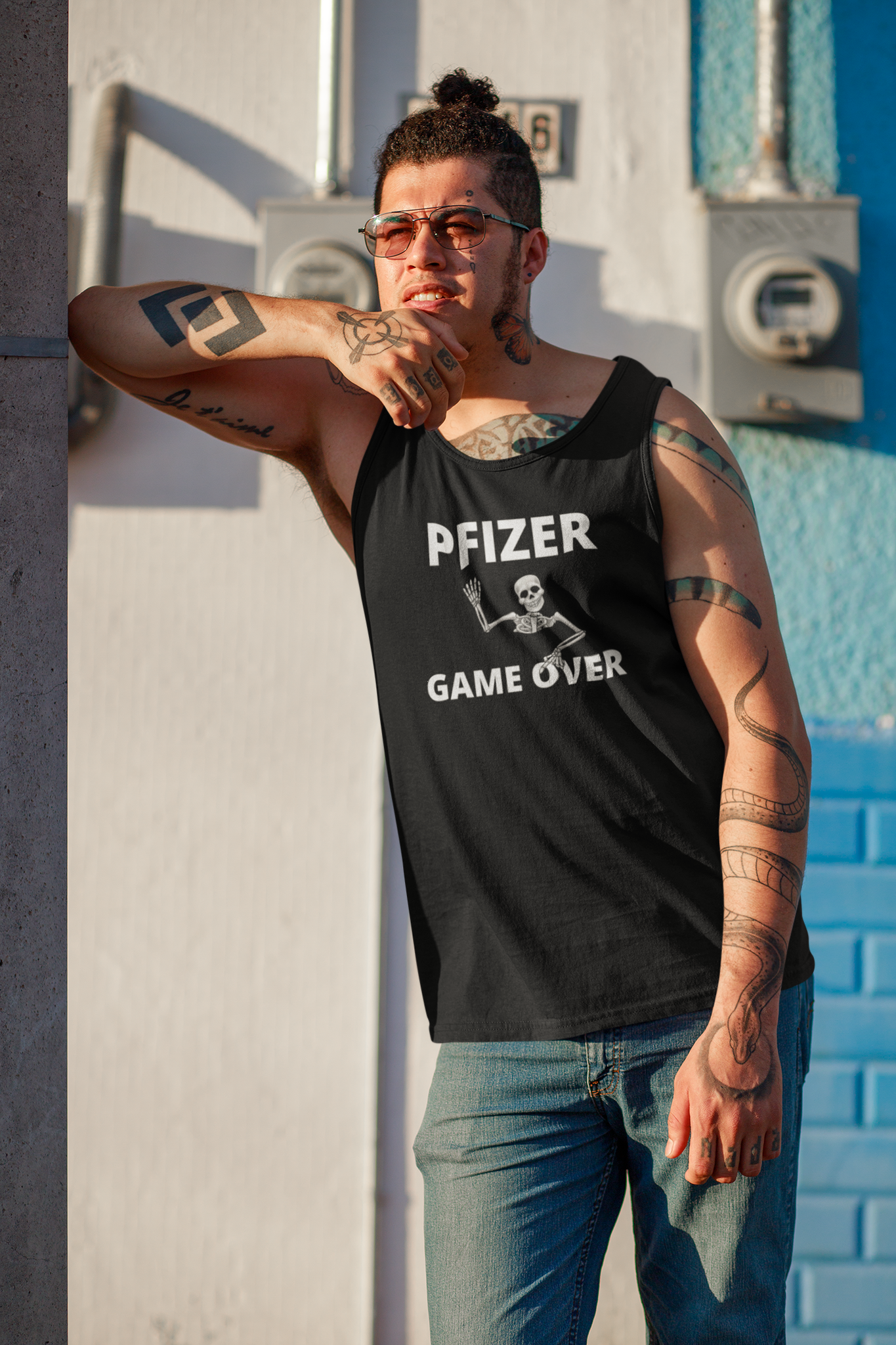 Pfizer Game Over Tank Top Herr