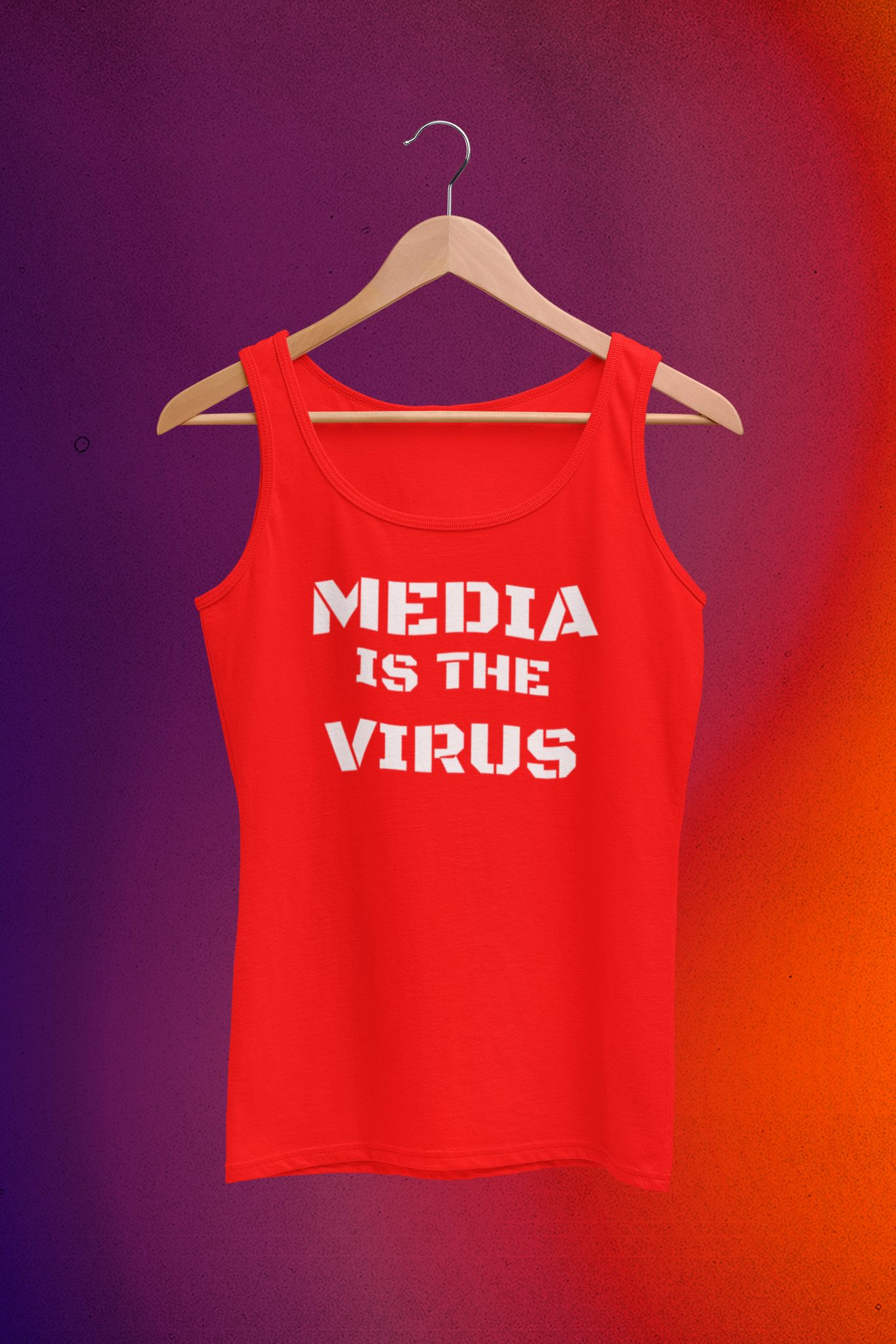Media Is The Virus Tank Top Herr