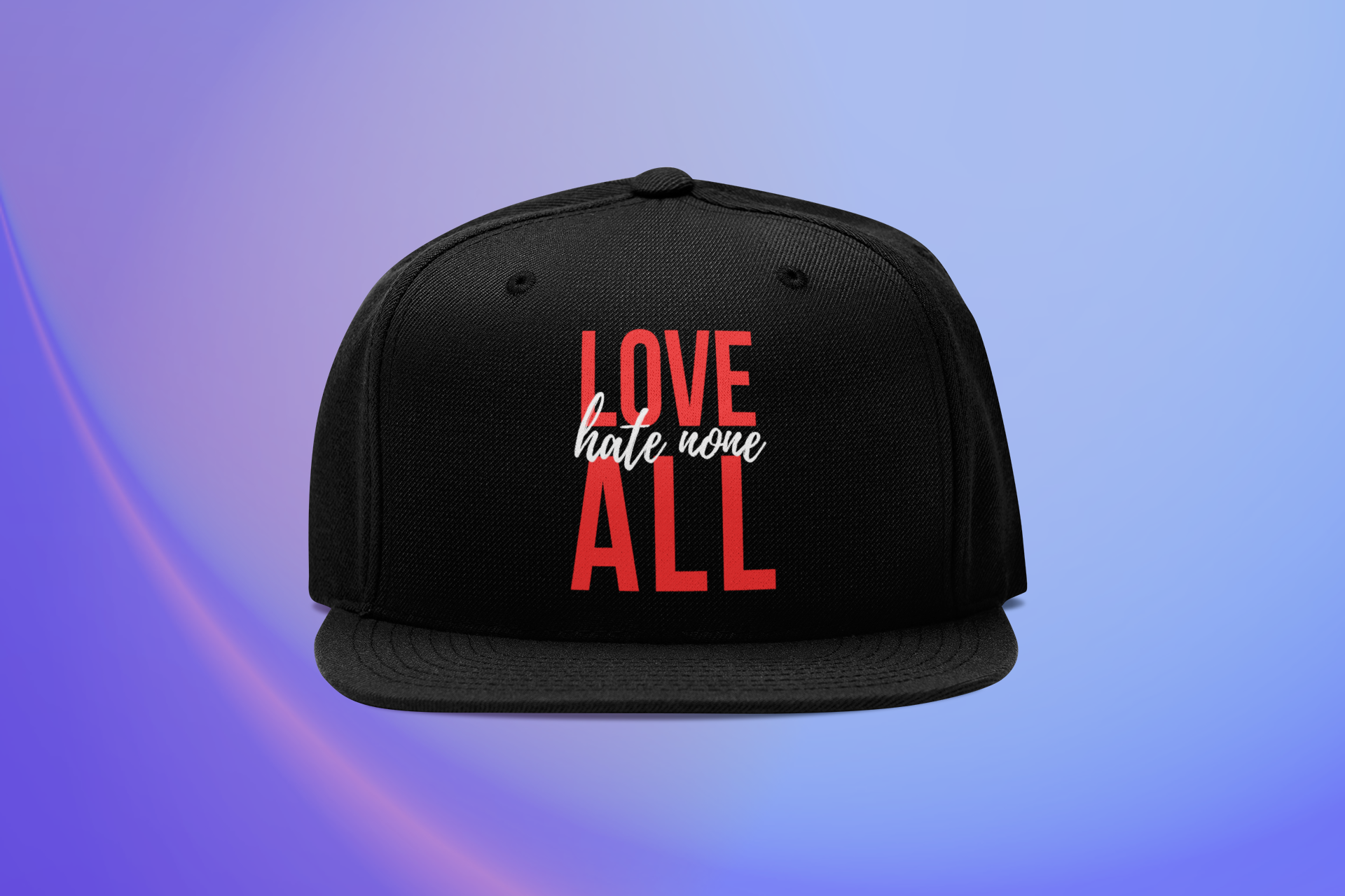 Love All Hate None Snapback One Size